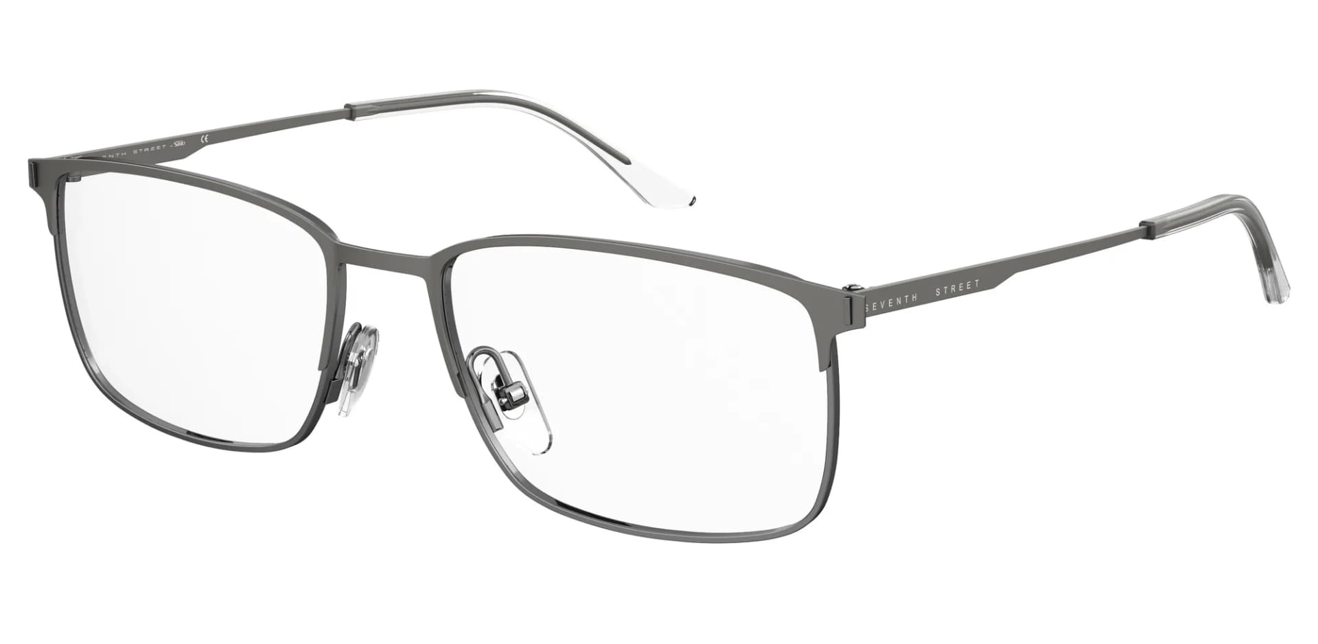 Seventh Street Frame 7A 094 in Matte Dark Ruthenium (R80), front three-quarter view