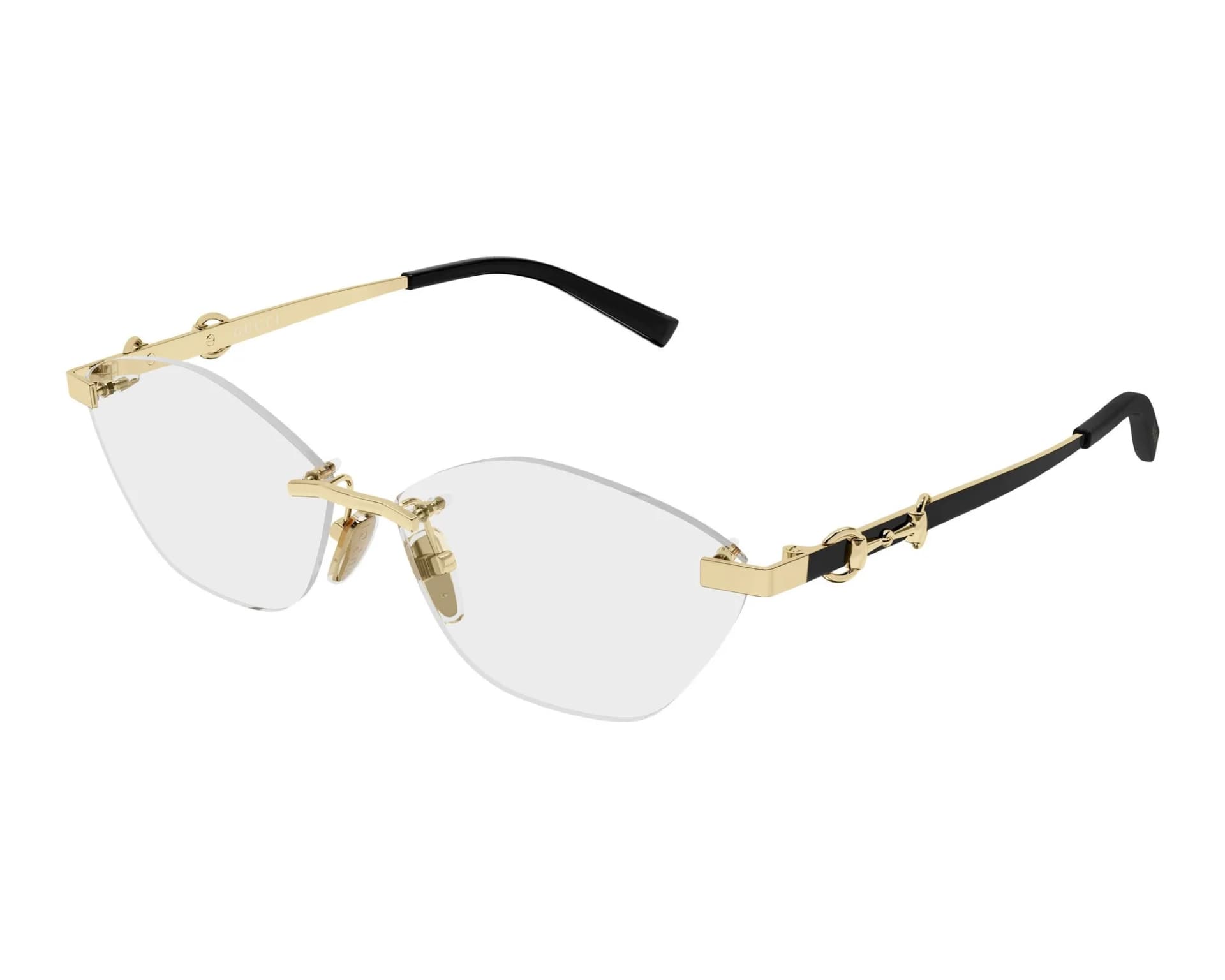 Gucci Frame GG2050O in Gold Black (001), front three-quarter view