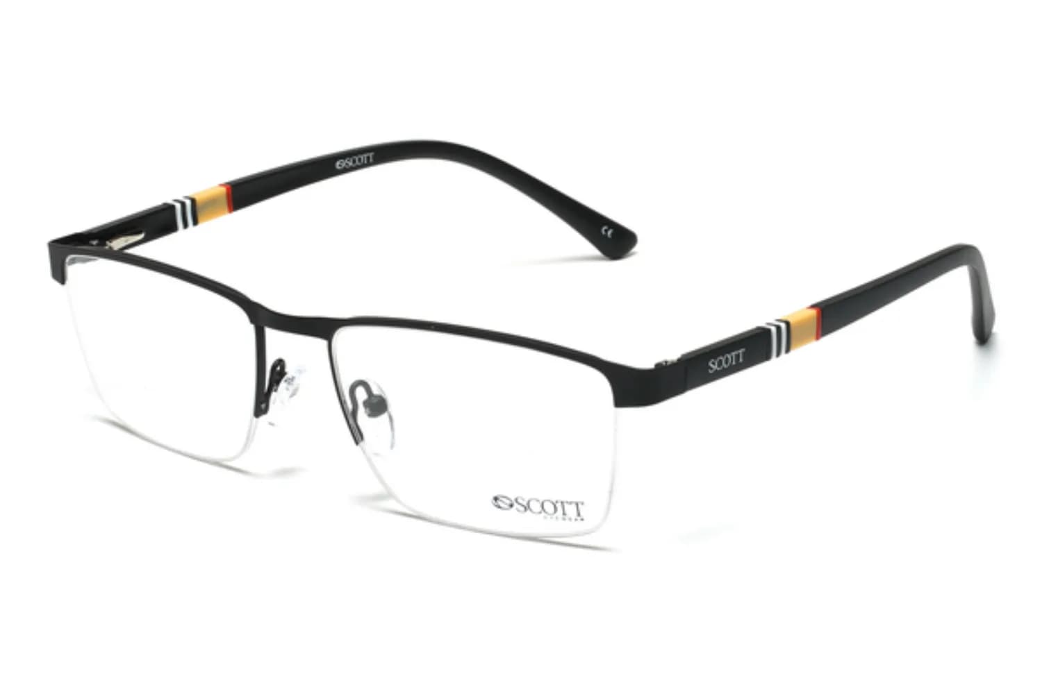 Scott Frame 5543 in Black (C2), front three-quarter view