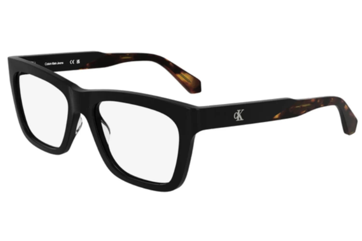 Calvin Klein Frame 25615 in Black (001), front three-quarter view