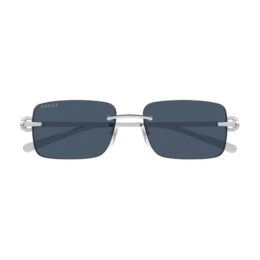 Gucci Sunglasses GG1703S in Silver (003), straight front view