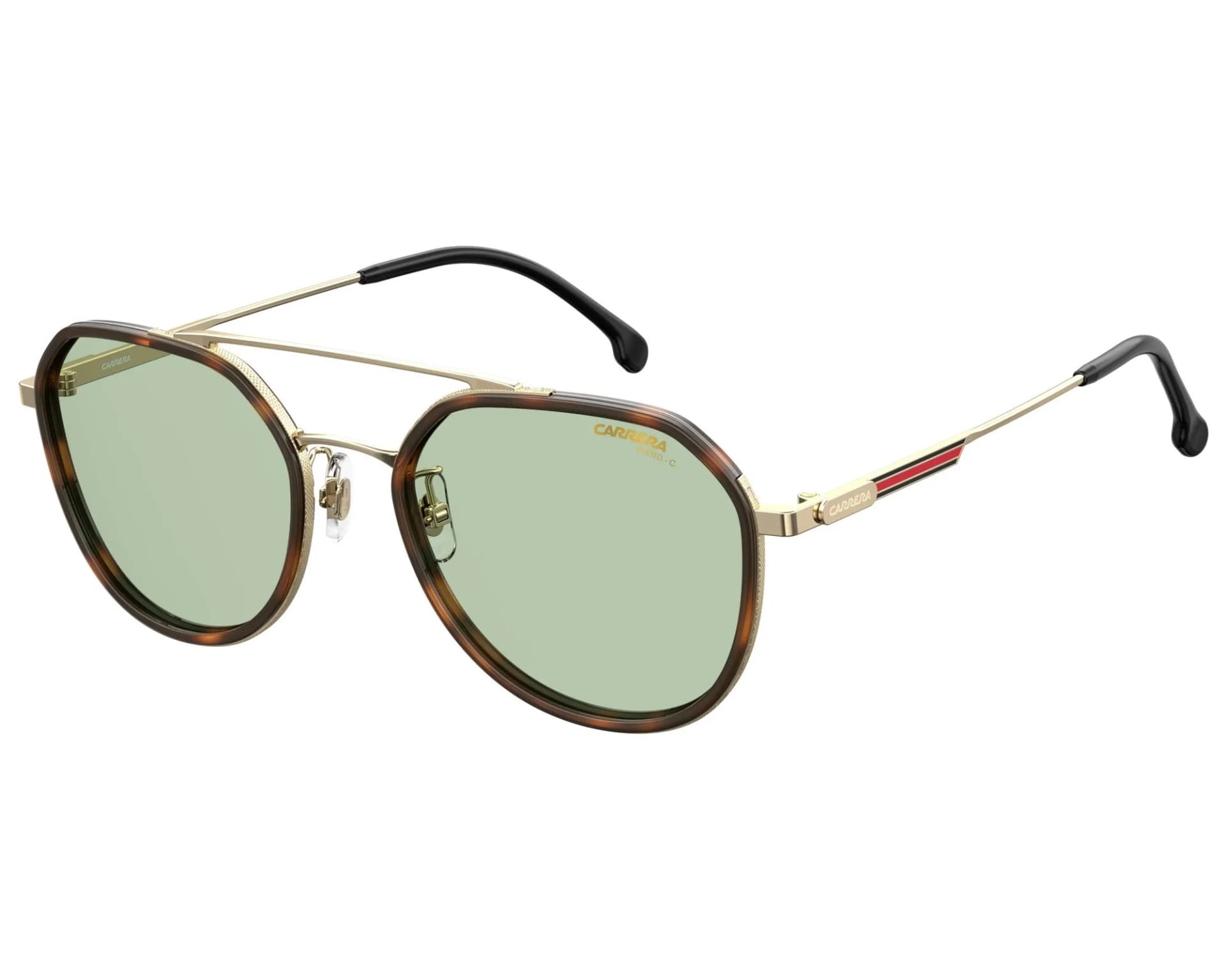 Carrera Sunglasses 1028/GS in Gold Havana (06J), front three-quarter view