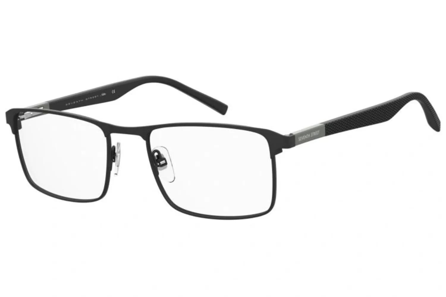 Seventh Street 7A 116 Eyeglasses in Matte Black (003), front three-quarter view