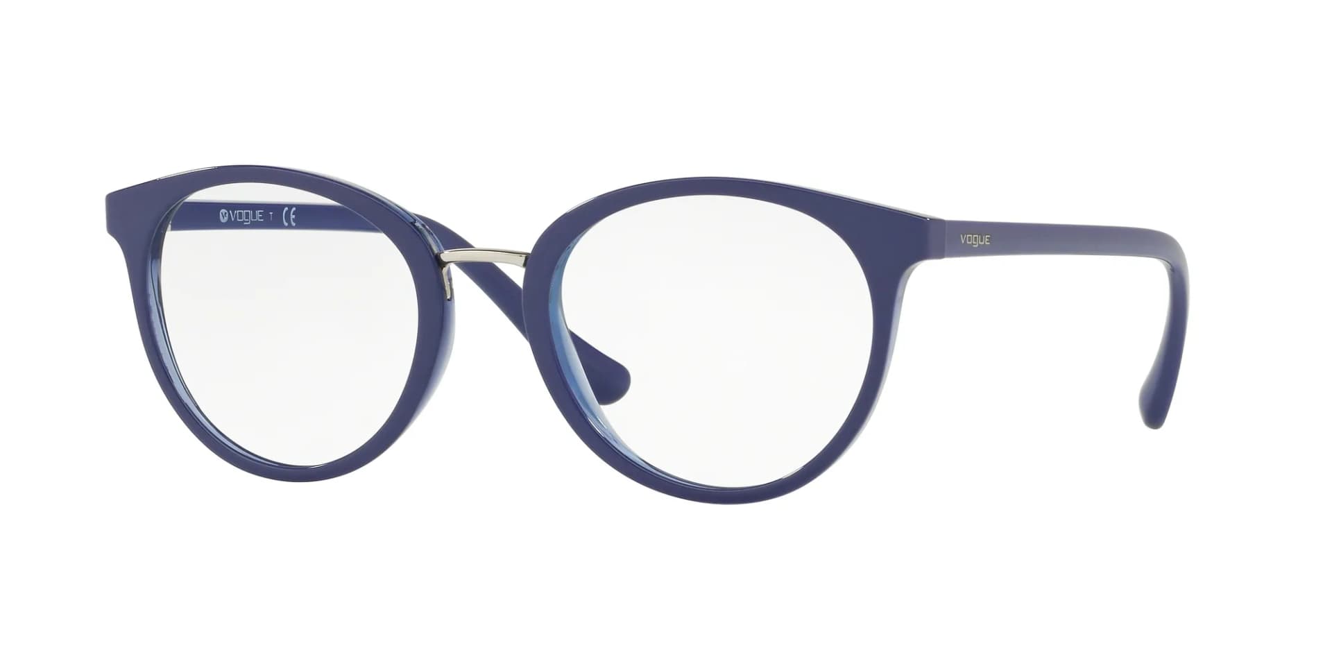 Vogue Eyewear Frame VO5167 in Top Bluette/Bluette Transparent (2619), front three-quarter view