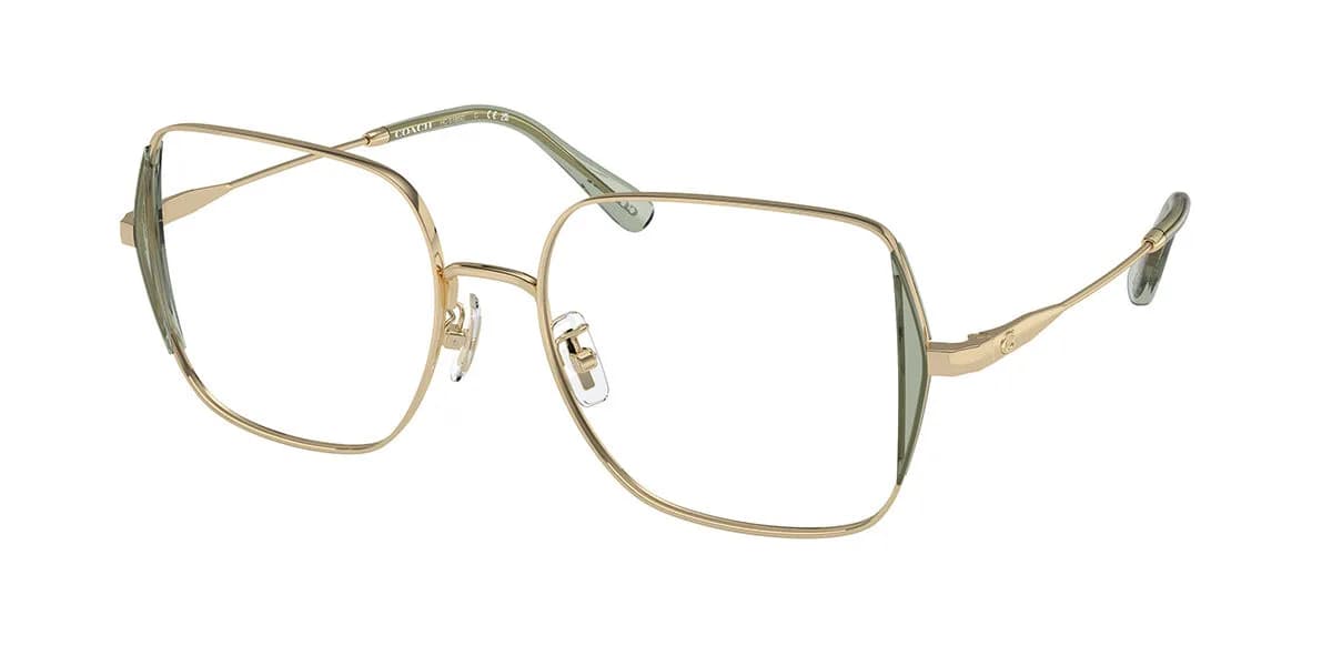 Coach Frame HC5165D in Shiny Light Gold (9429), front three-quarter view
