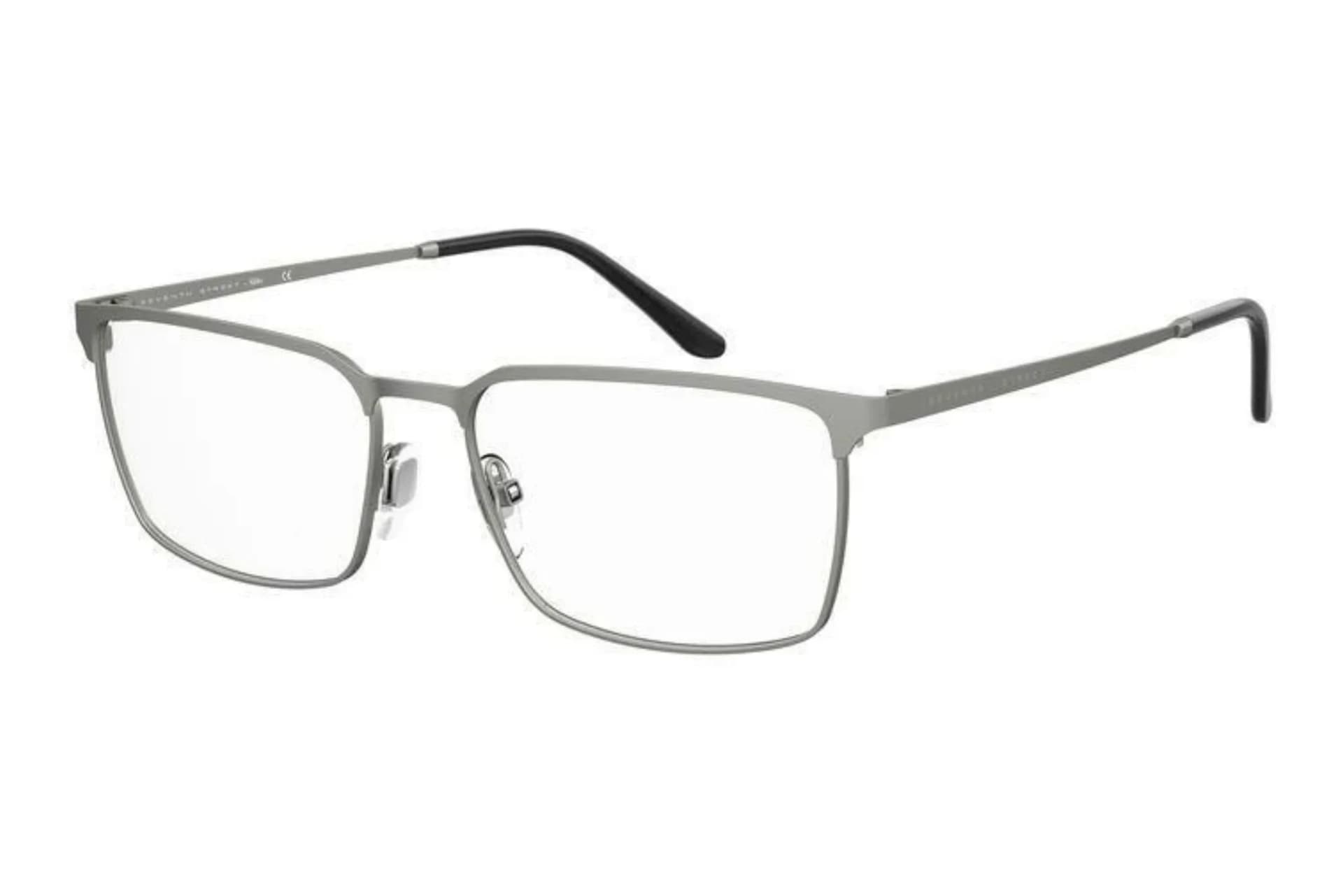 Seventh Street 7A 098 CTL matte grey metal rectangular eyeglasses, front three-quarter view