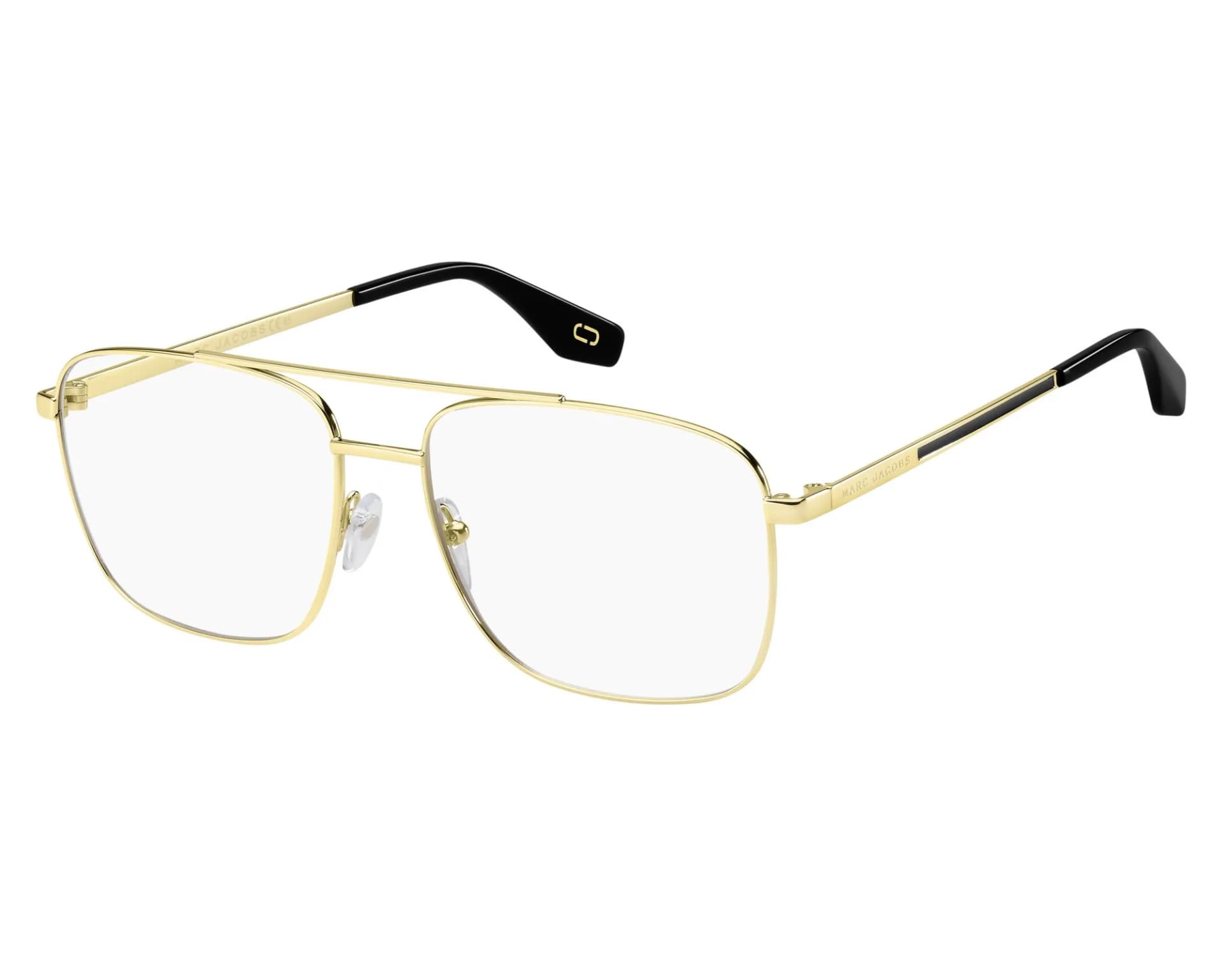 Marc Jacobs Frame 391 in Gold (J5G), front three-quarter view