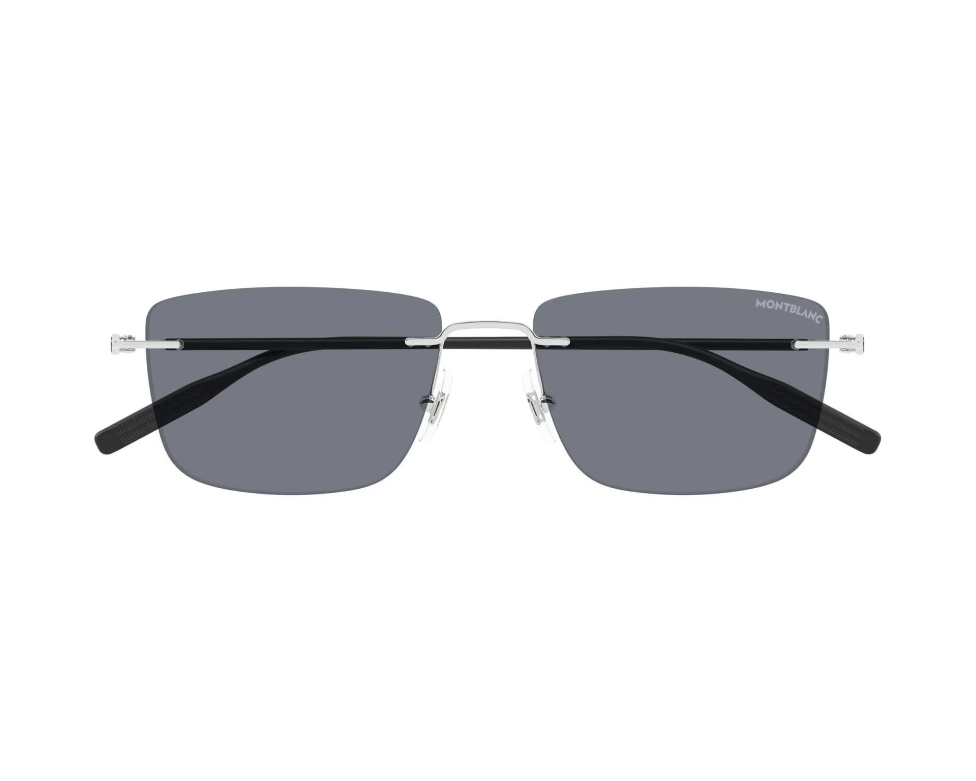 Mont Blanc Sunglasses MB0429S in Silver (002), straight front view