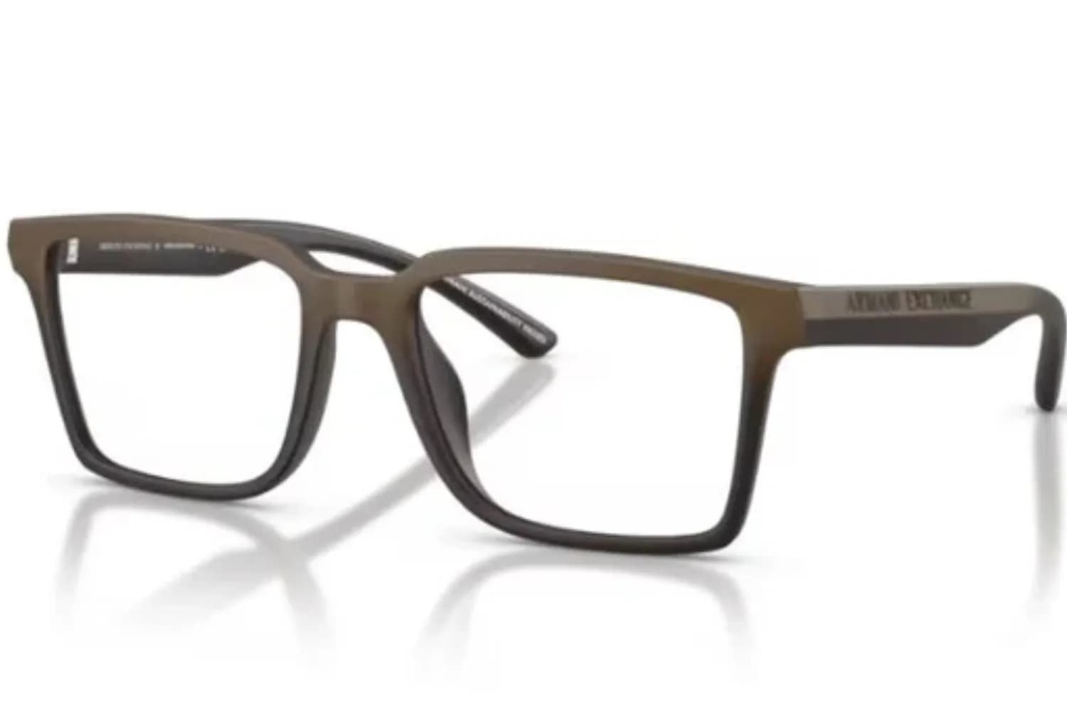 Armani Exchange Frame AX3129U in Matte Brown Gradient (8391), front three-quarter view