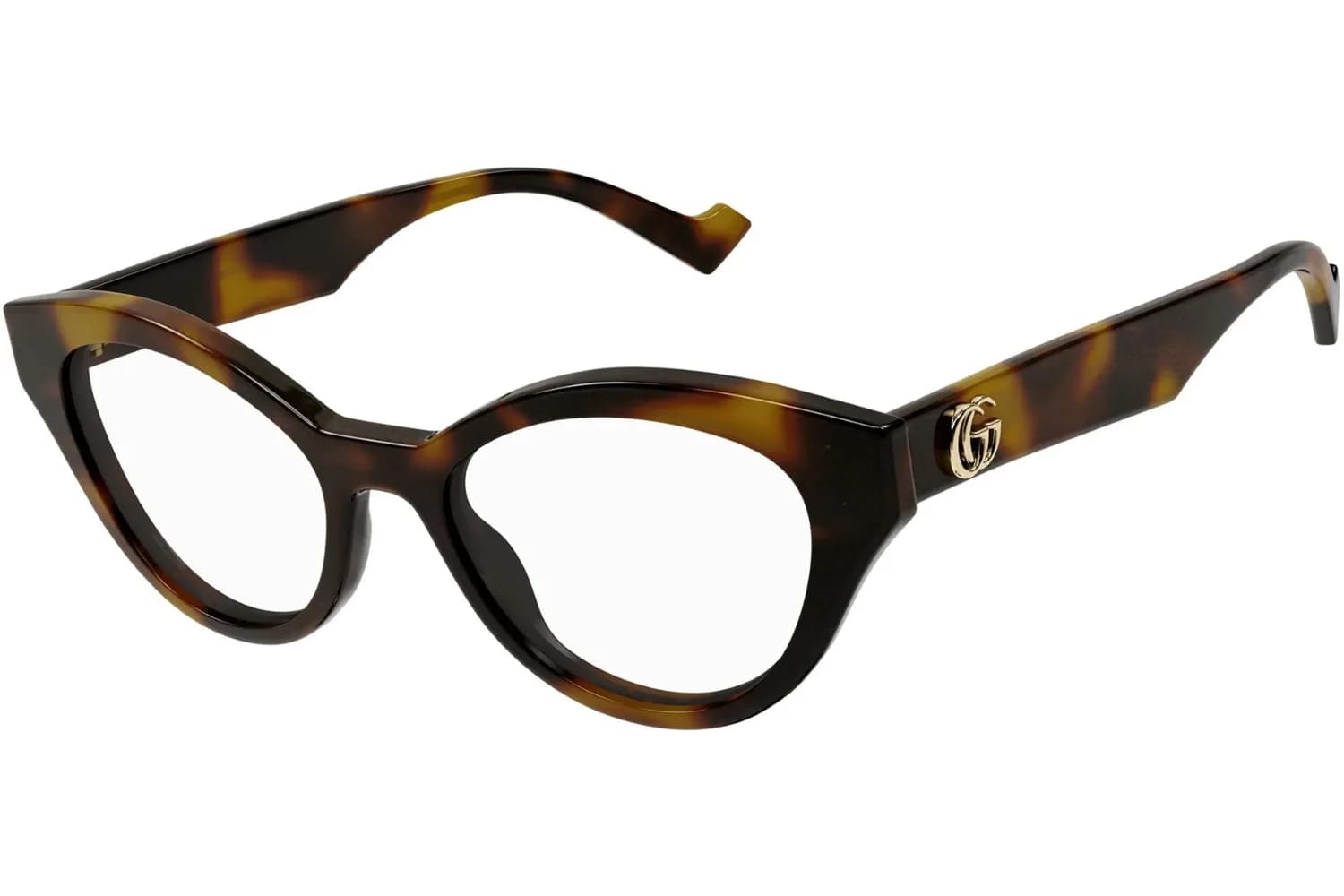 Gucci Frame GG0959O in Dark Havana (004), front three-quarter view
