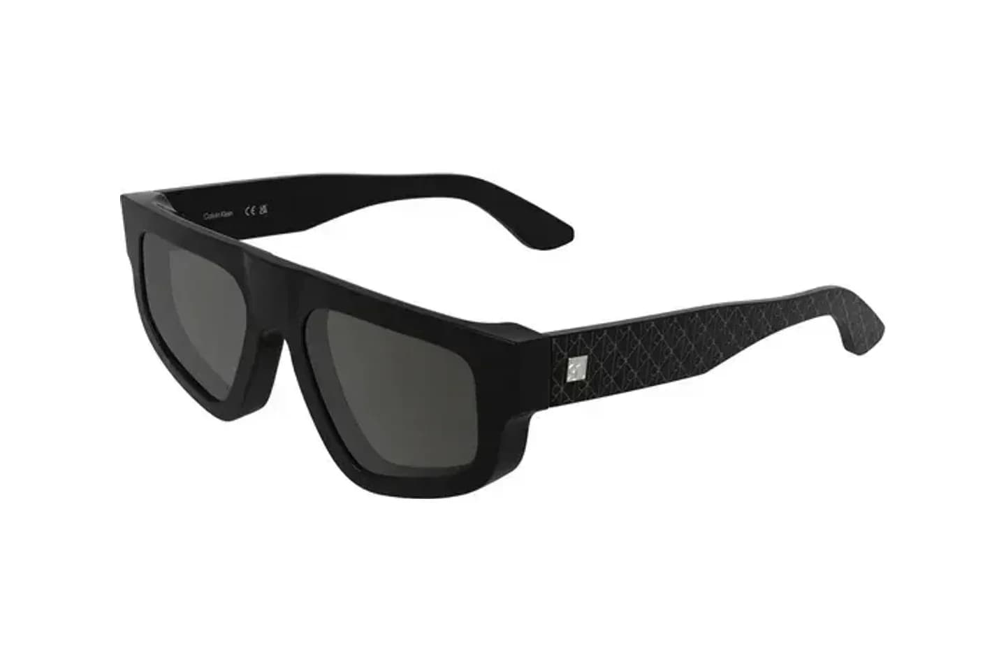 Calvin Klein CK25539S sunglasses in Black (001), front three-quarter view