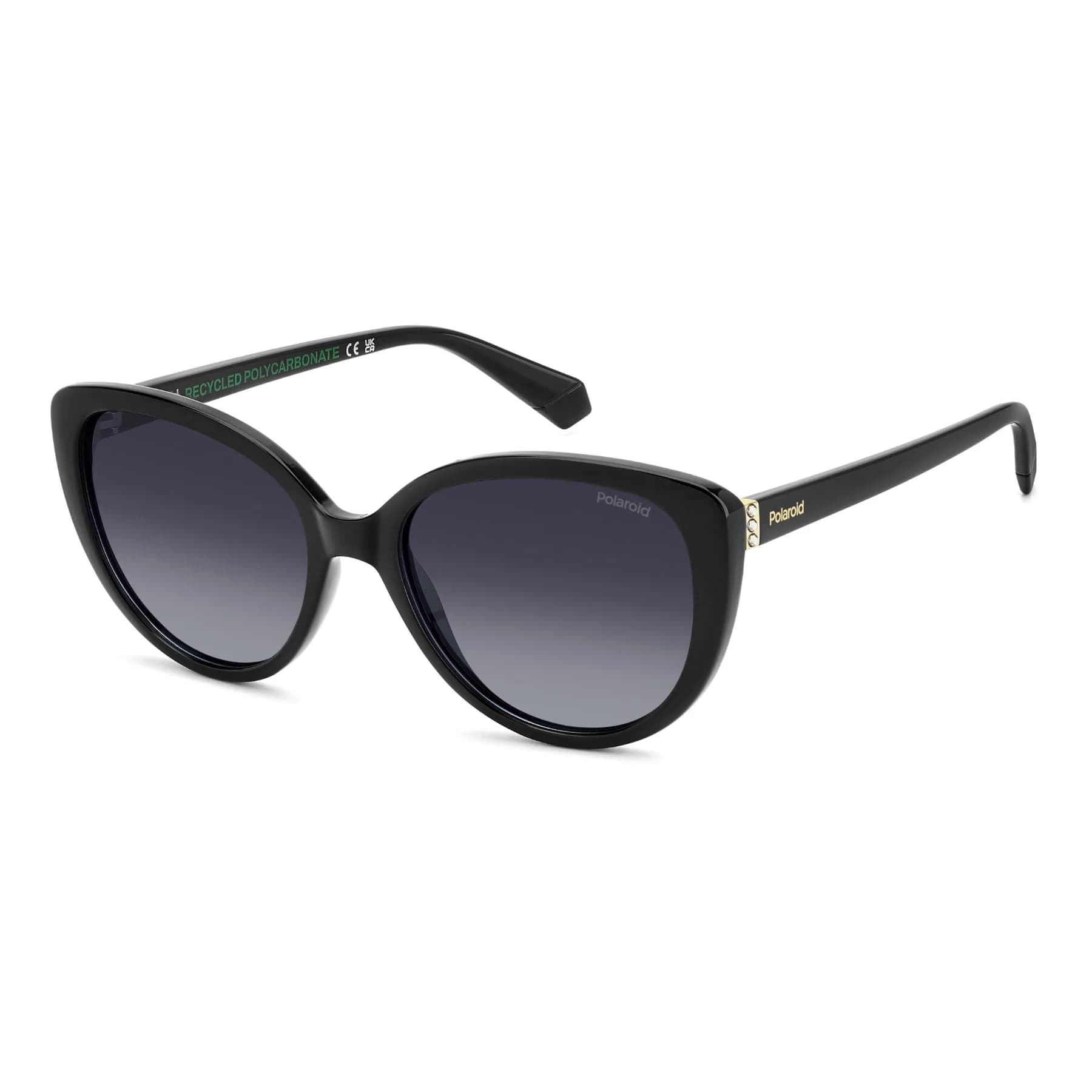 Polaroid Sunglasses PLD 4176/S/X in BLACK, three quarter view