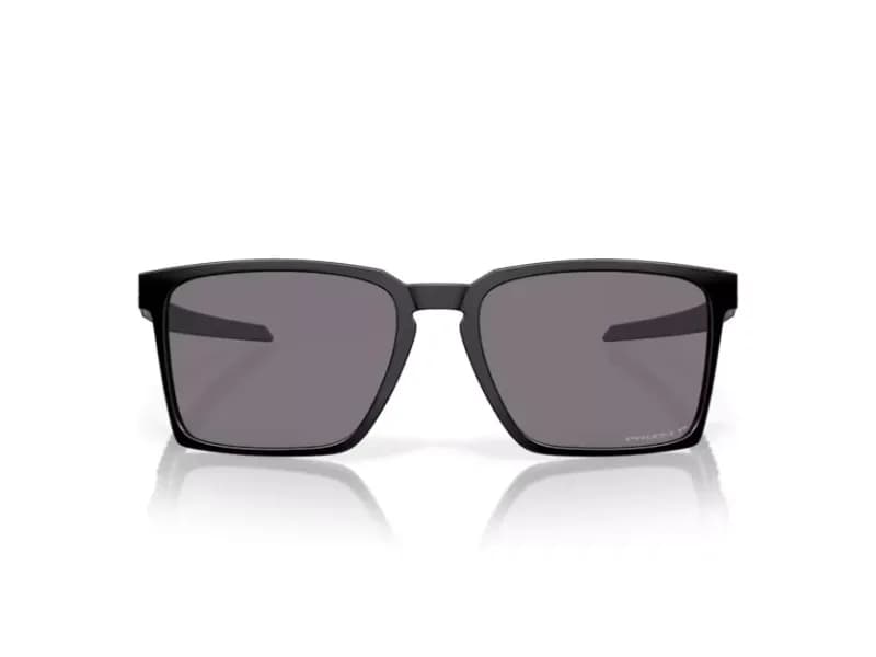 Oakley Exchange Sun OO9483 sunglasses in Satin Black with Prizm Grey Polarized lenses, straight front view