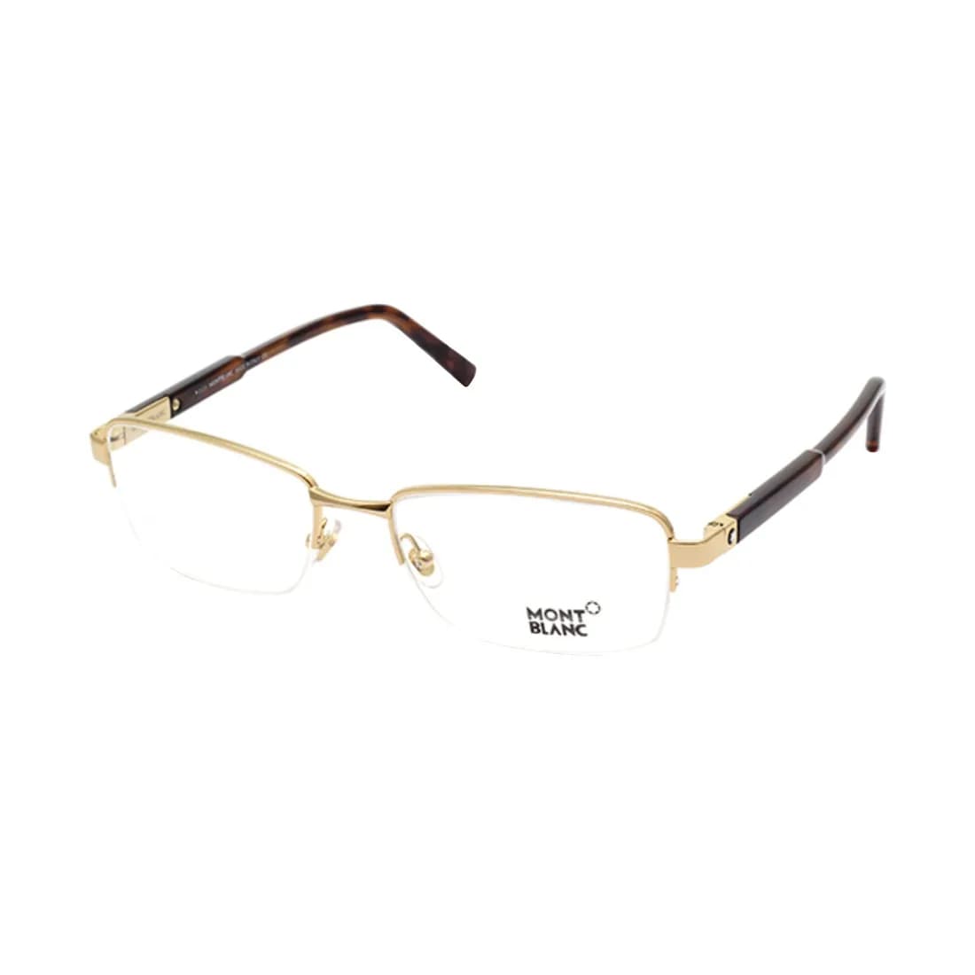 Mont Blanc Frame MB635 in Gold (028), front three-quarter view