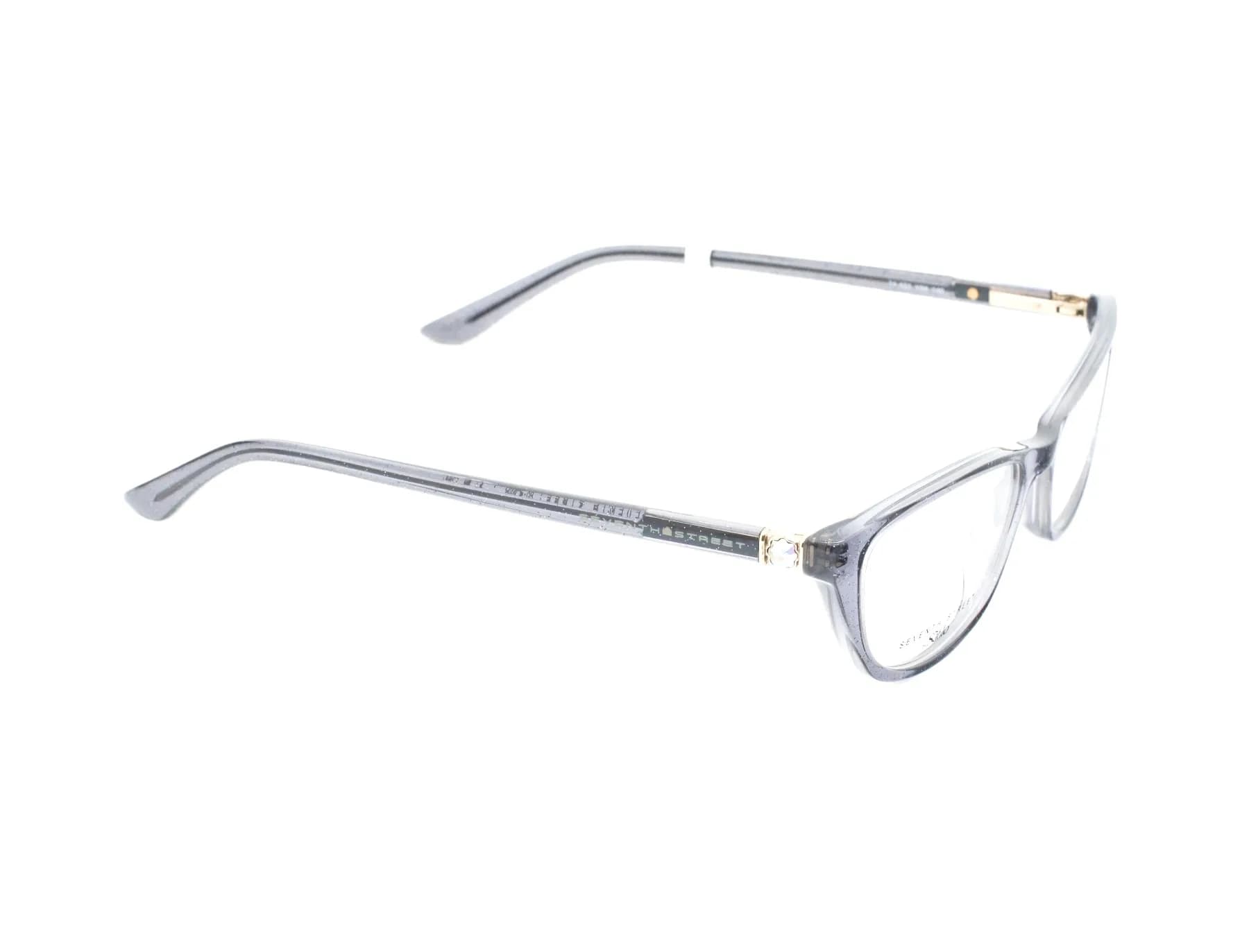 Seventh Street Frame 7A 552 in Transparent Grey (Y6K), front three-quarter view