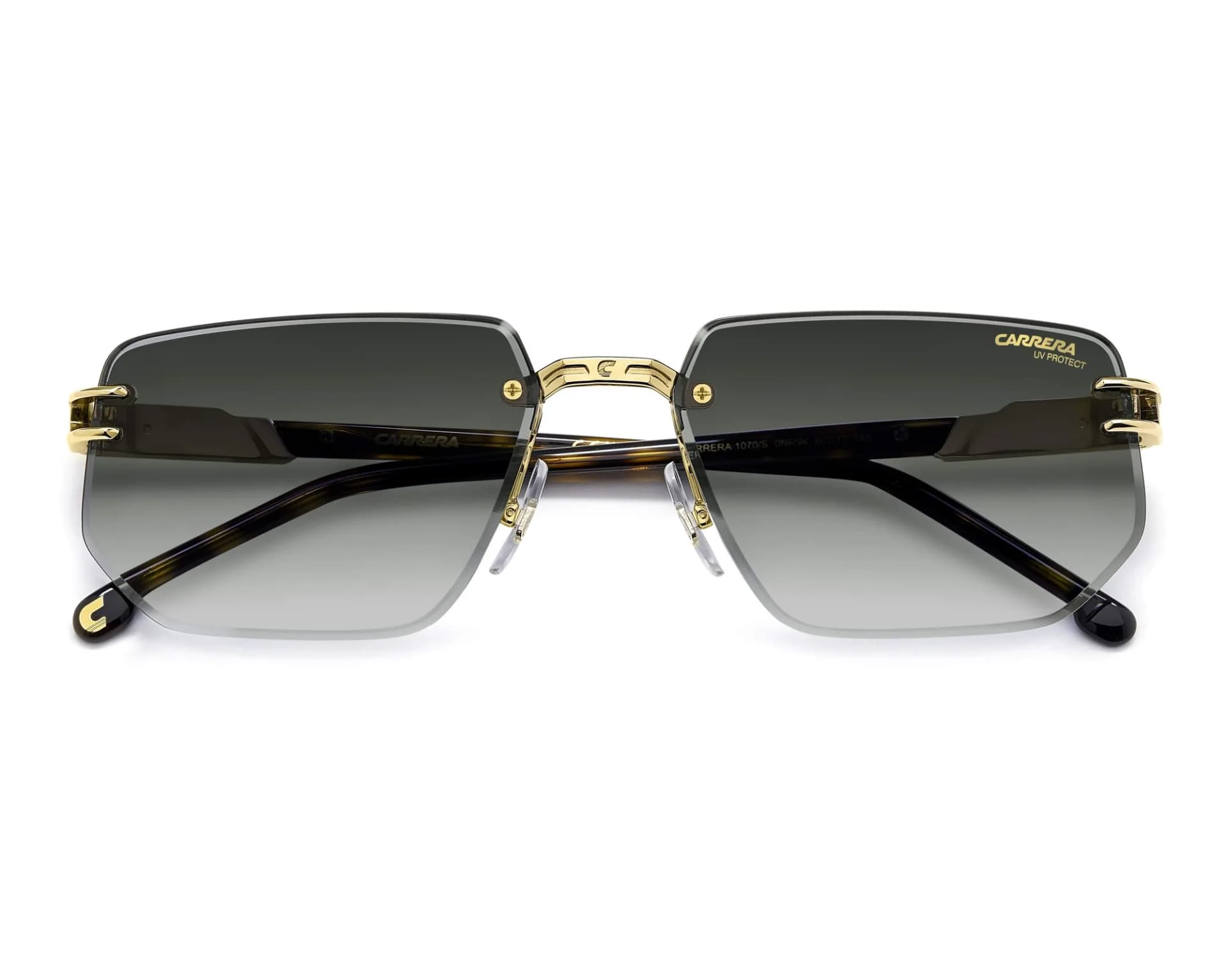 Carrera Sunglasses 1070/S in Gold Brown Havana (0NR), straight front view