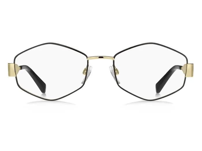 Marc Jacobs Frame 895 in Black / Gold (RHL), front three-quarter view