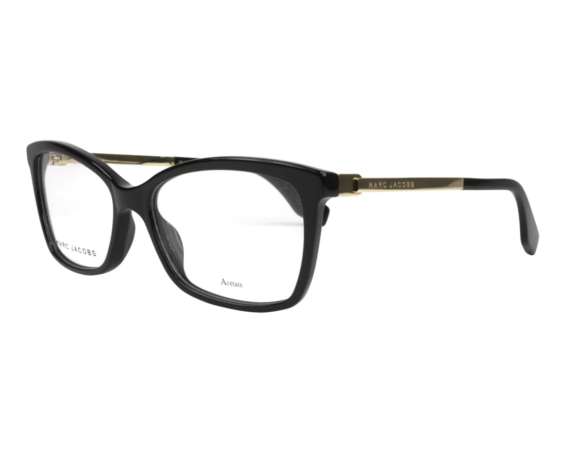 Marc Jacobs Frame 306 in Black (807), front three-quarter view