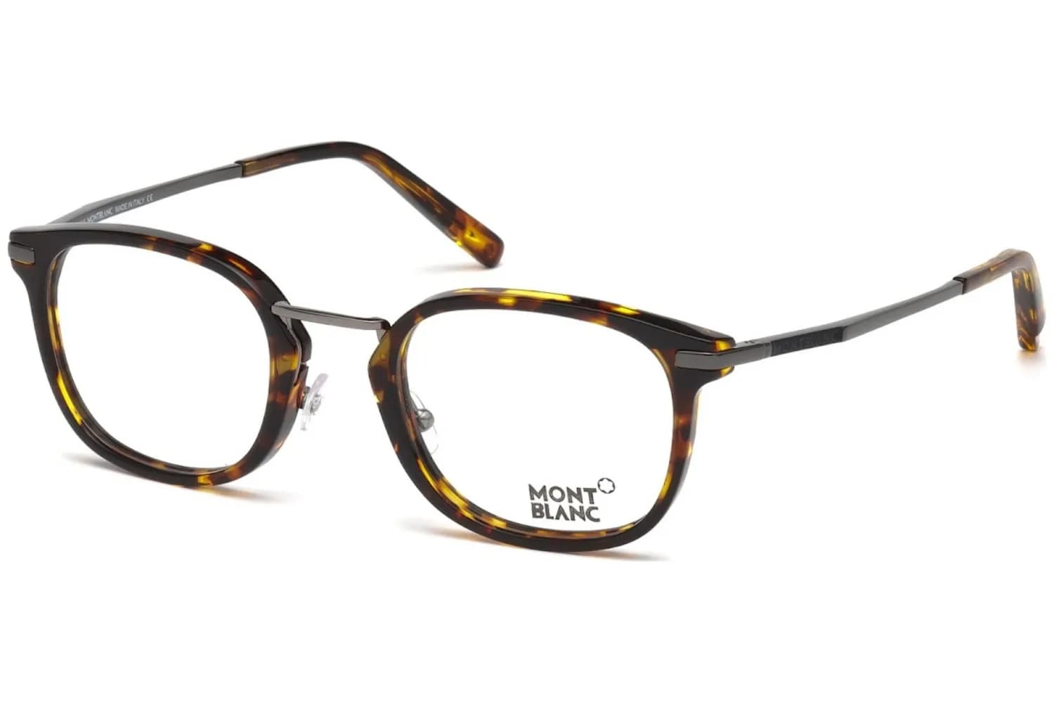 Mont Blanc Frame MB671 in Brown (055), front three-quarter view
