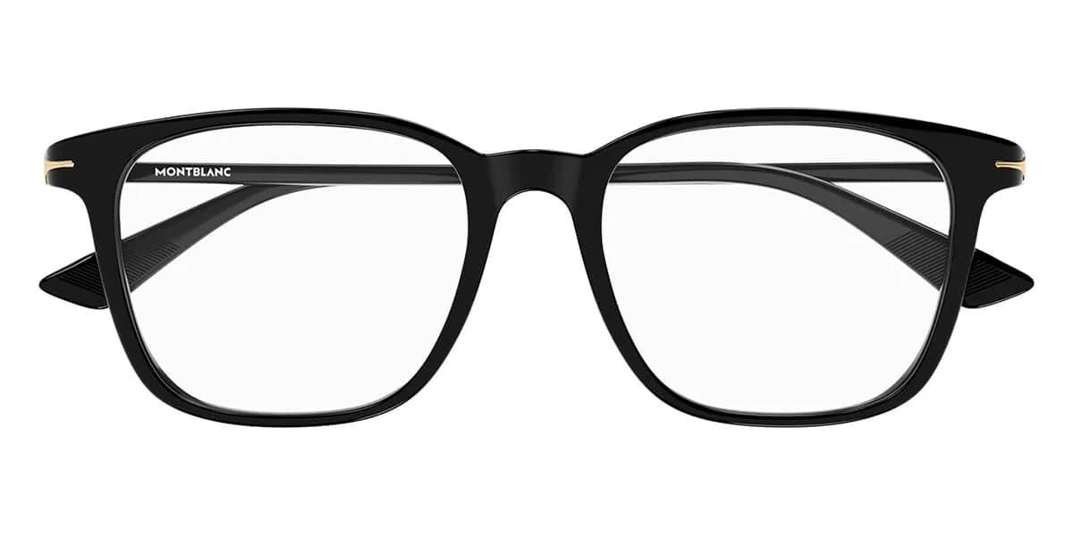 Mont Blanc Frame MB0338O in Black (001), straight front view