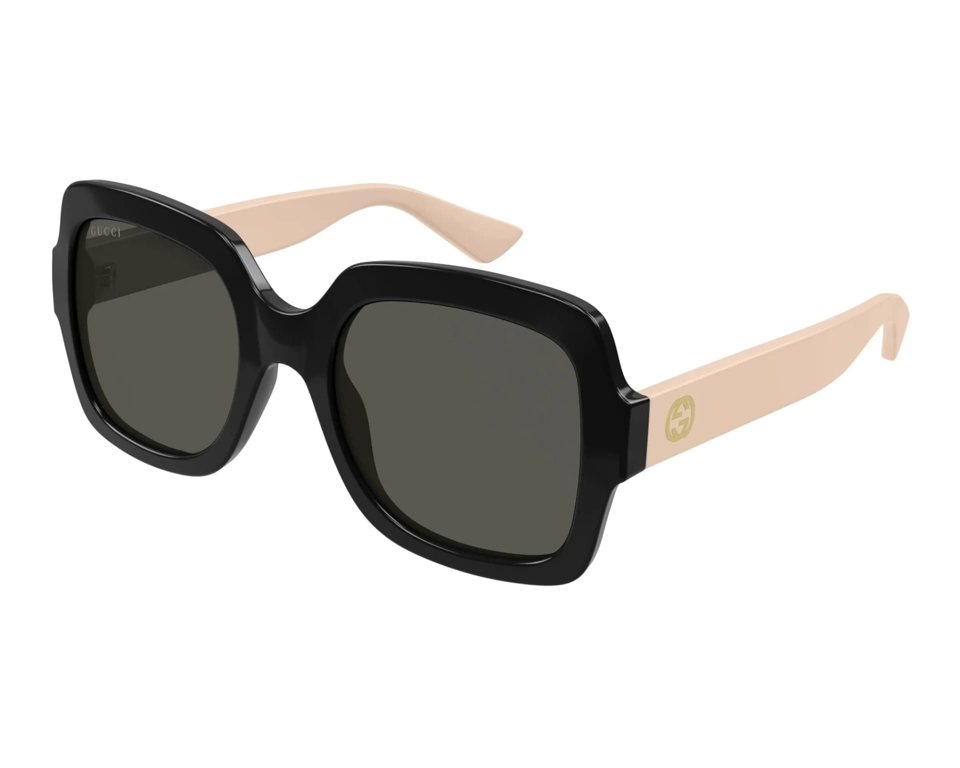 Gucci Sunglasses GG1337S in Black Pink (008), front three-quarter view