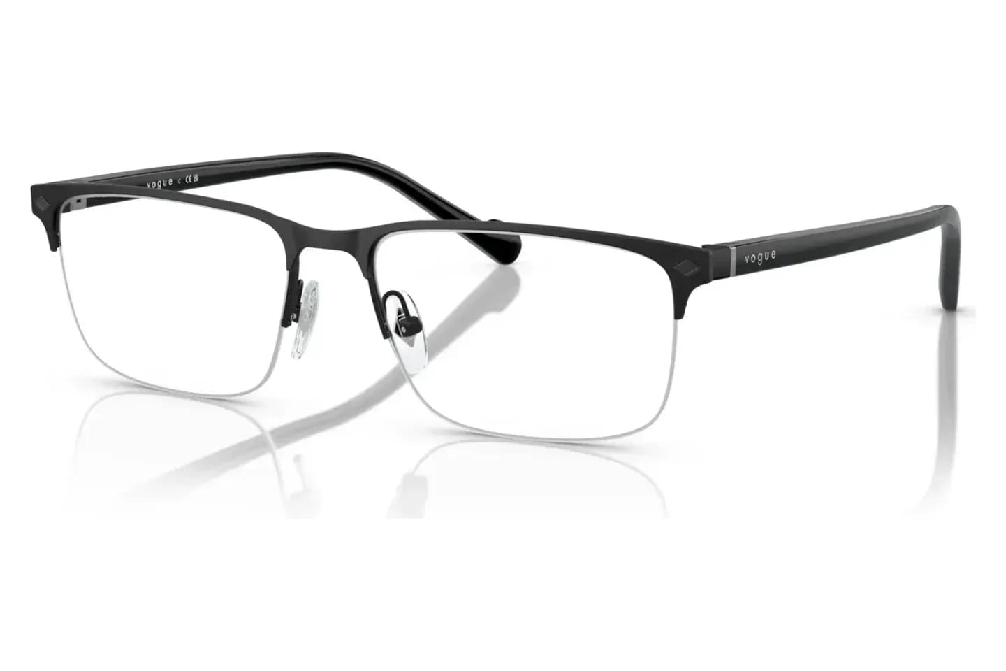Vogue VO4292 eyeglasses in Black (352S), front three-quarter view