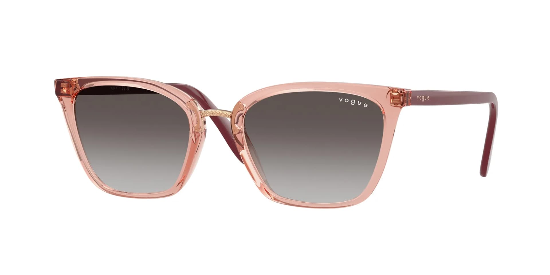 Vogue Eyewear Frame VO5597SI in Transparent Pink (28648G), front three-quarter view