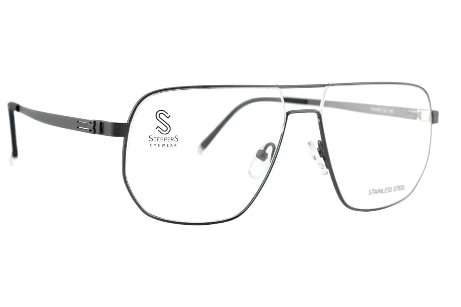 Stepper Frame 40209 in Grey (F022), front three-quarter view