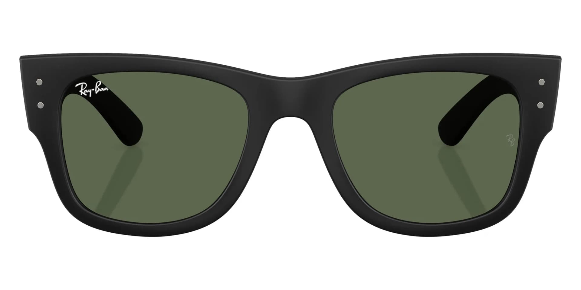 Ray-Ban Sunglasses RB4840S in Sand Black / Dark Green (601S71), front three-quarter view