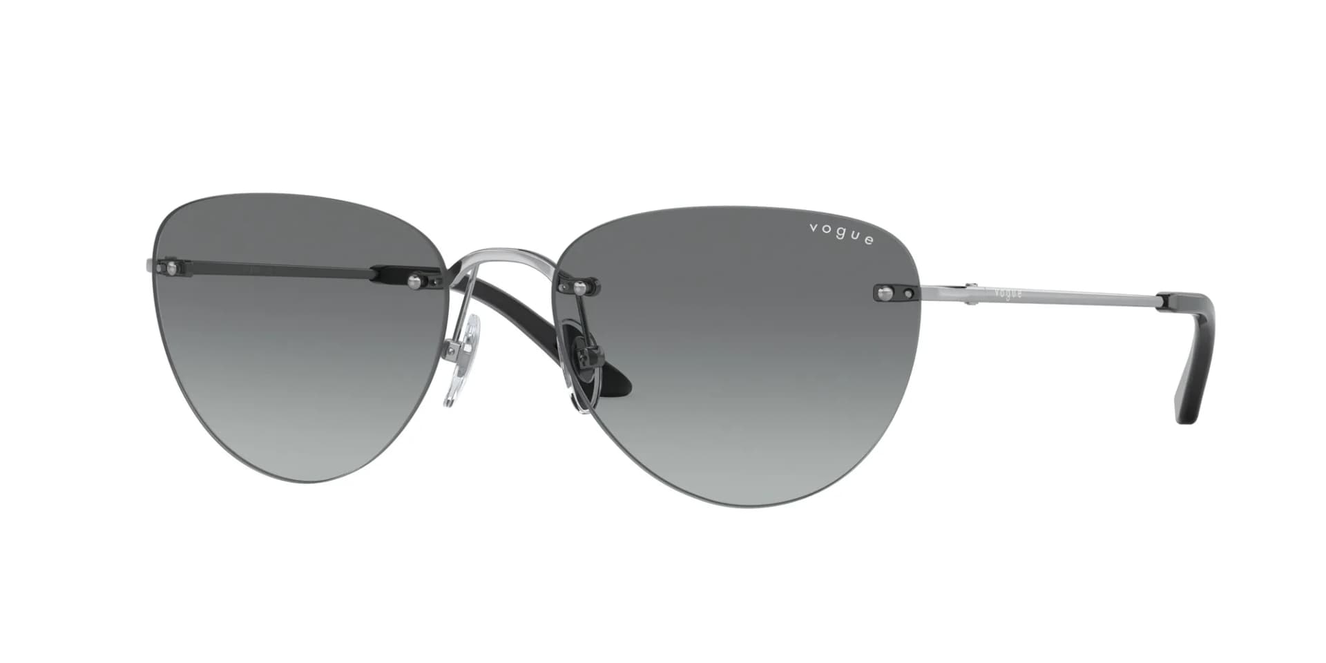 Vogue Eyewear Sunglasses VO4205S in Silver (323/), front three-quarter view