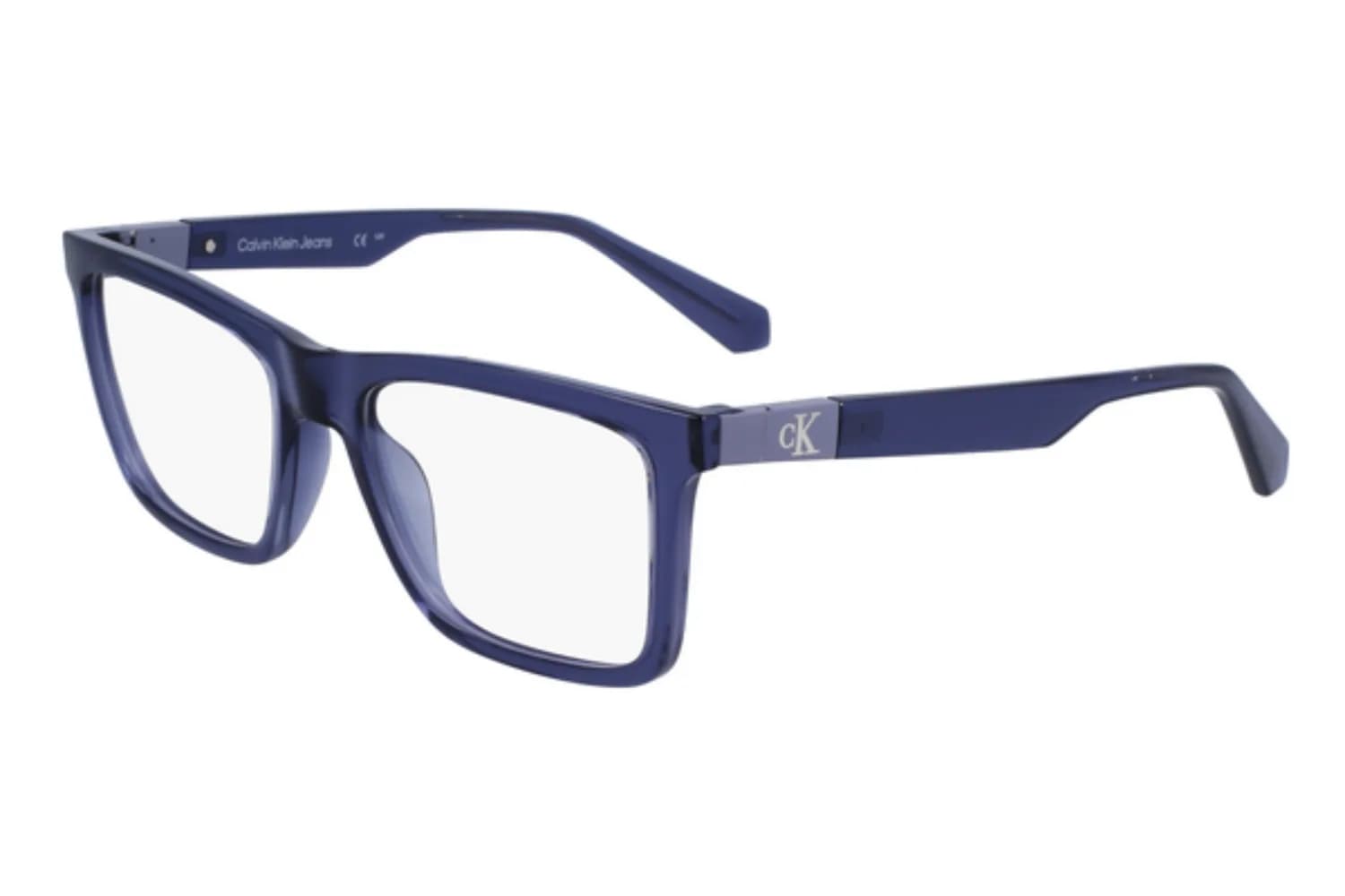 Calvin Klein Jeans Frame 23649 in Transparent Blue (050), front three-quarter view