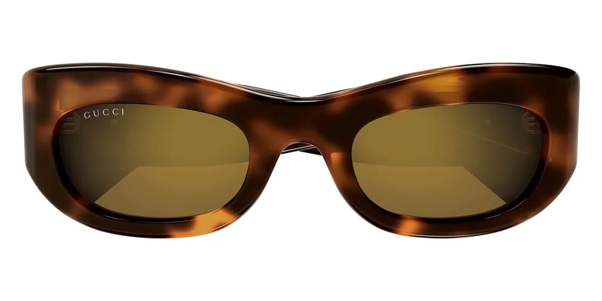 Gucci Sunglasses GG1809S in Havana (003), straight front view