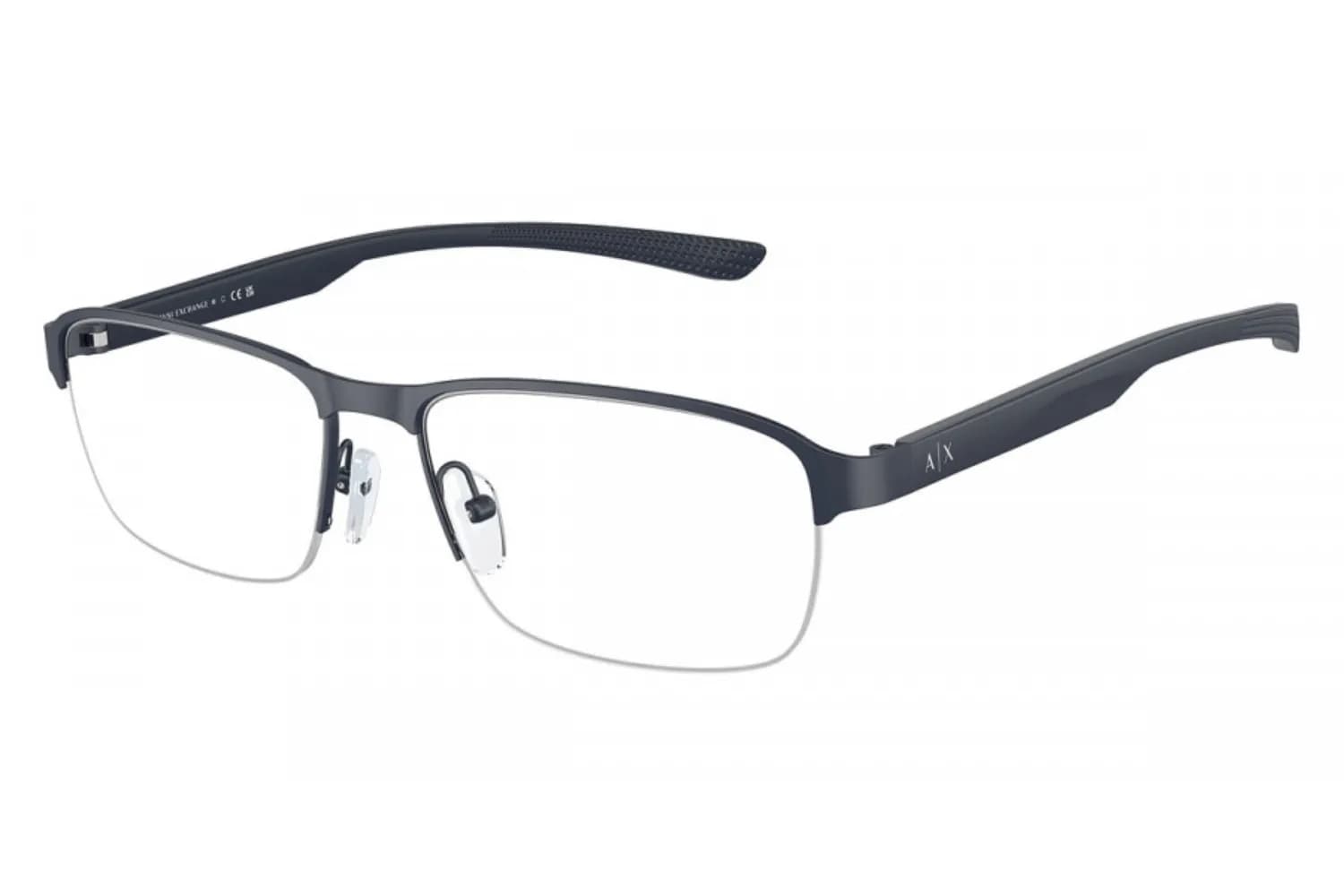 Armani Exchange Frame AX1061 in Matte Blue (6099), front three-quarter view