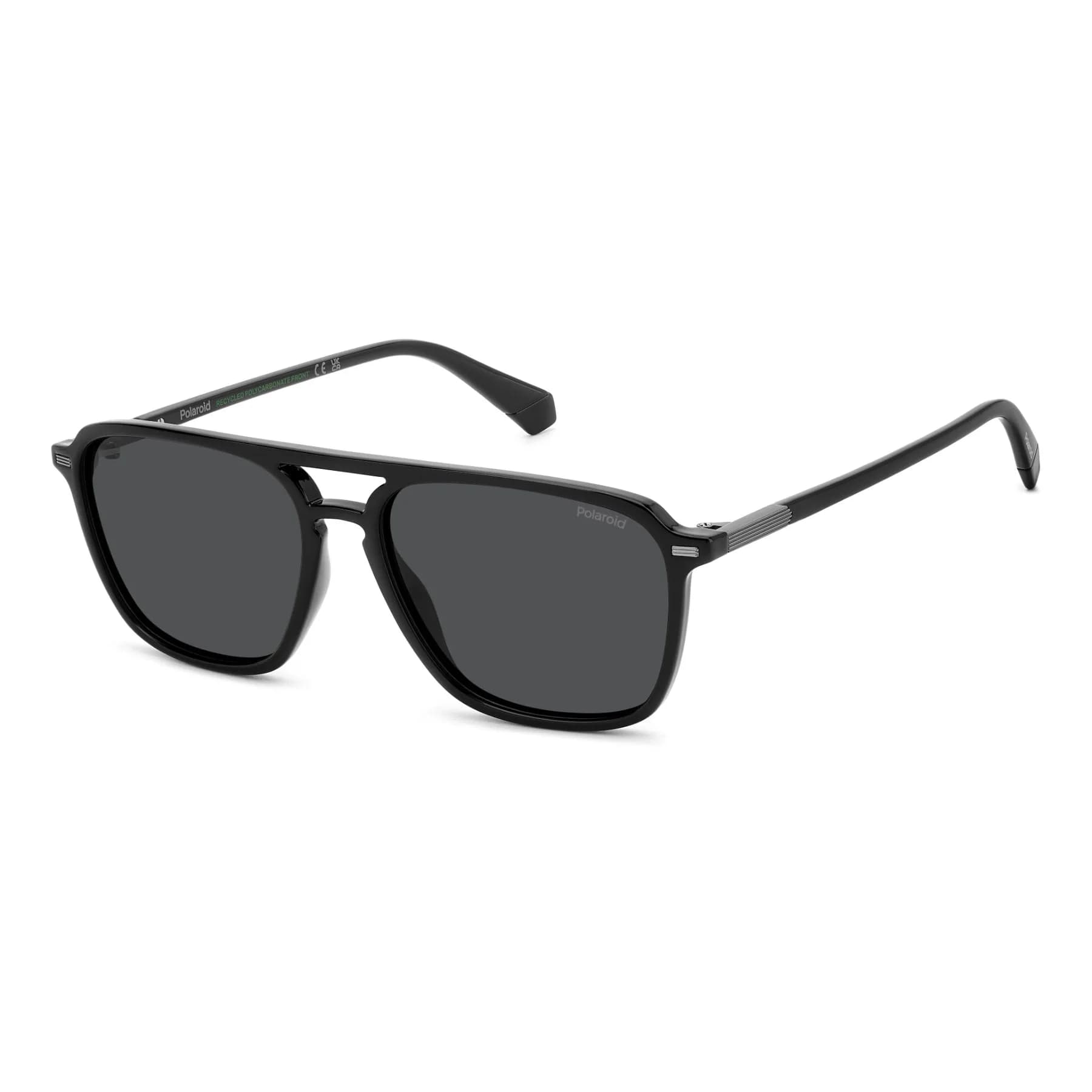 Polaroid Sunglasses PLD 4182/S/X in BLACK, three quarter view