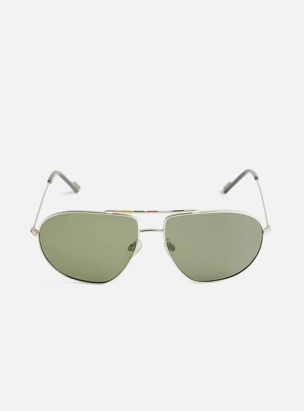 Royal Enfield Sunglasses RE-20022 in Silver (C02), straight front view