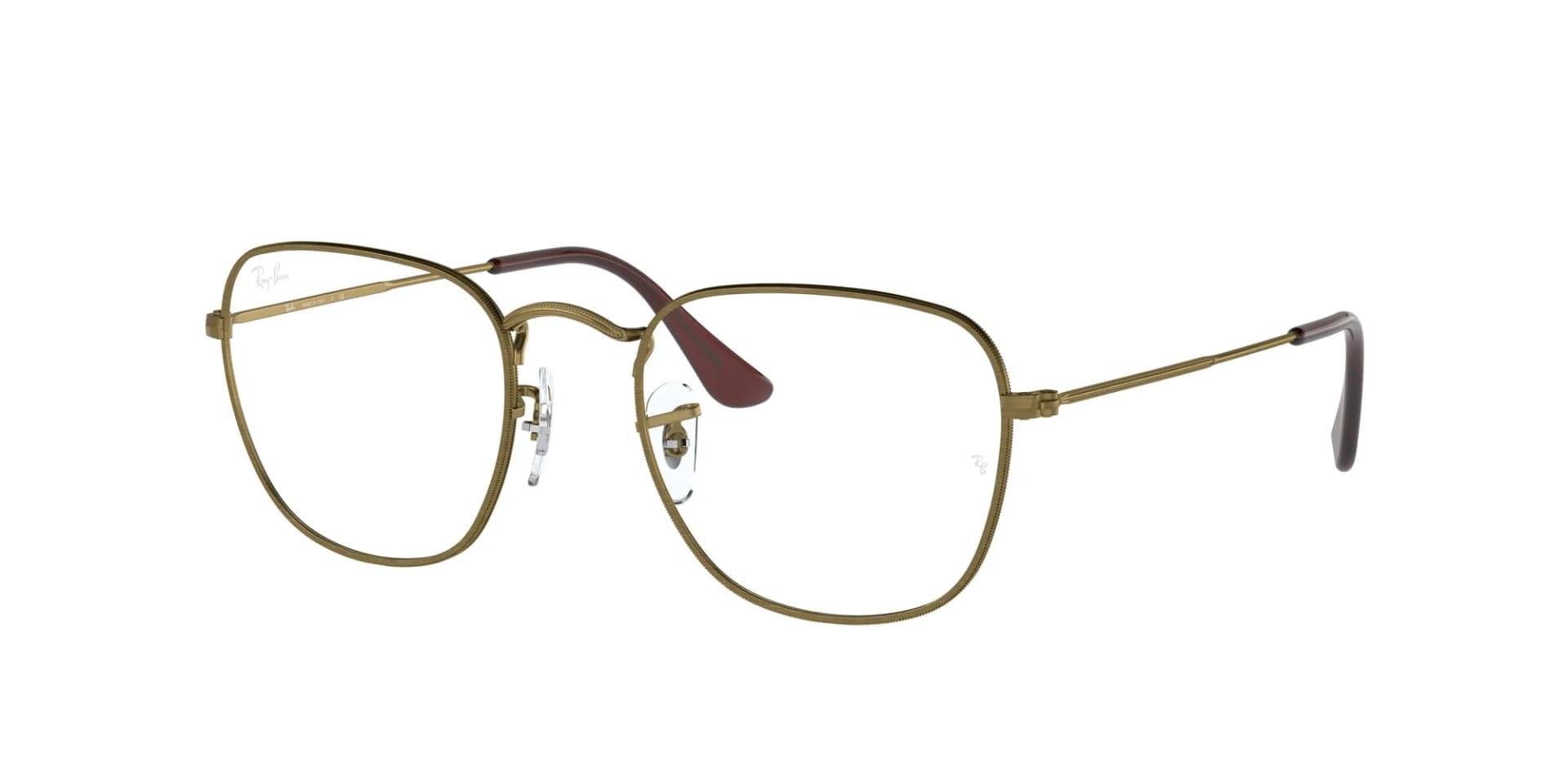 Ray-Ban Frank Optics RB3857V eyeglasses, colour 3117 antique gold, front three-quarter view