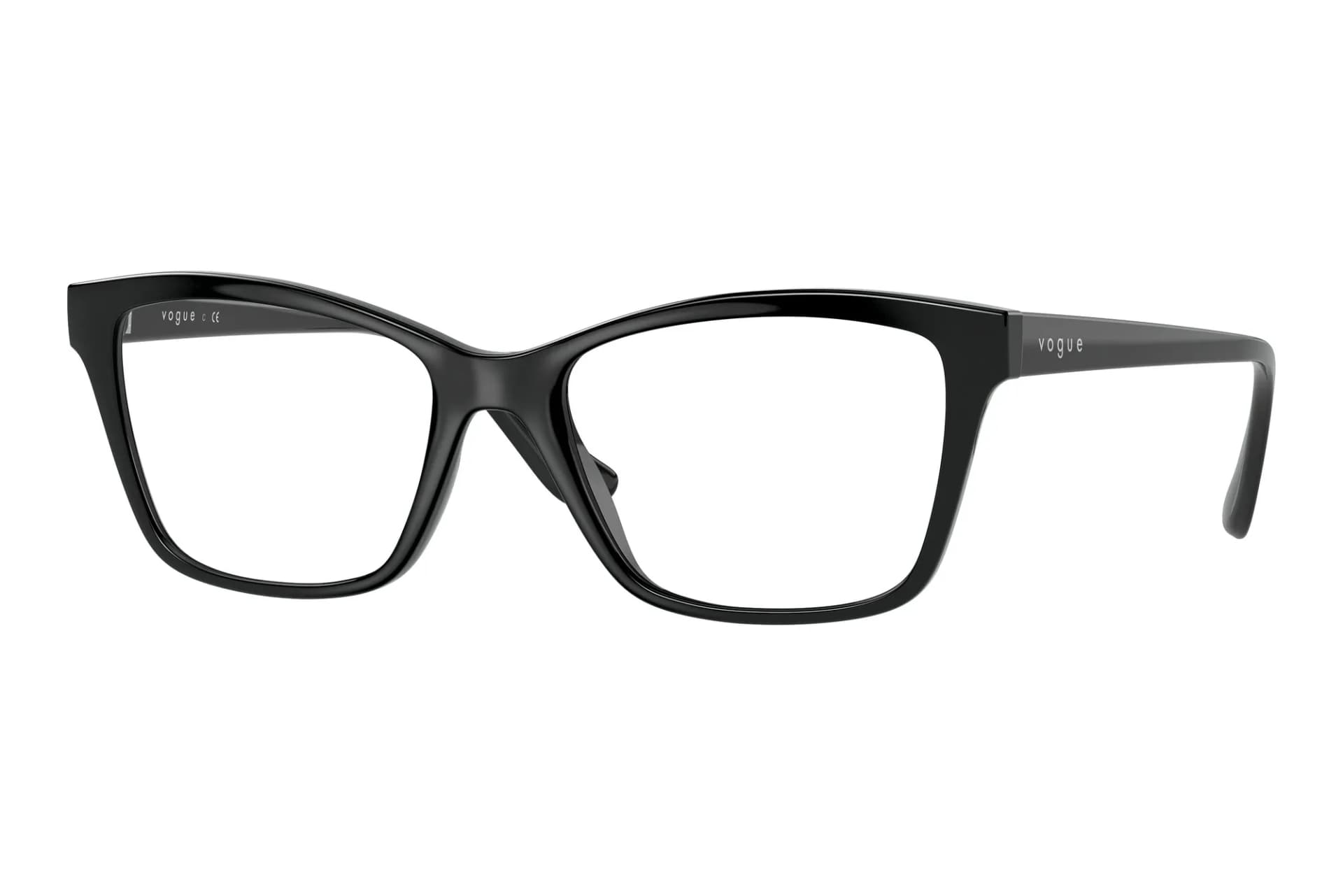 Vogue Eyewear VO5420 eyeglasses in black (W44), front three-quarter view