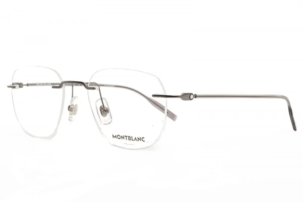 Mont Blanc Frame MB0430O in Ruthenium (001), front three-quarter view