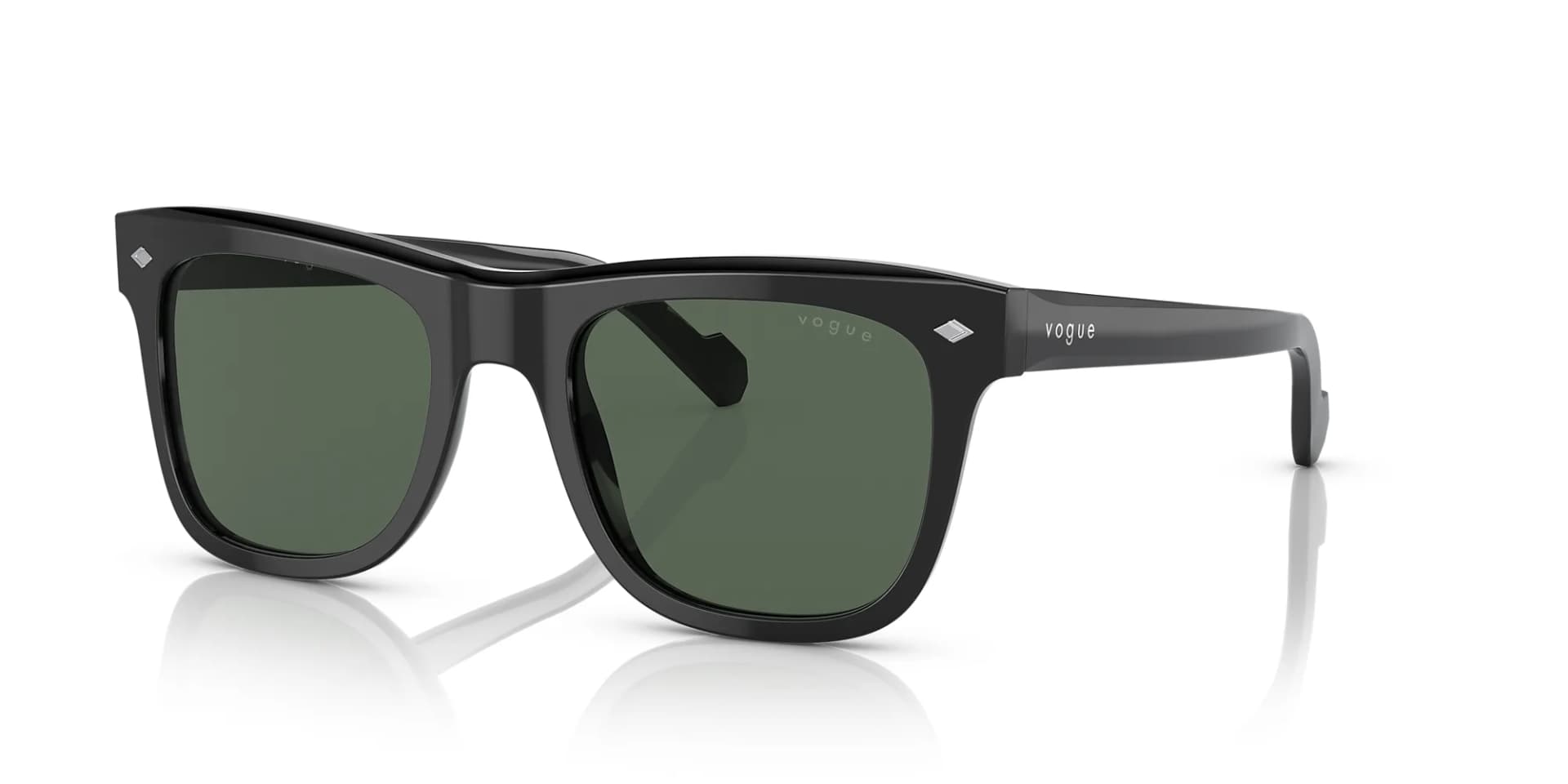 Vogue Eyewear Sunglasses VO5465S in Black (W44/71), front three-quarter view
