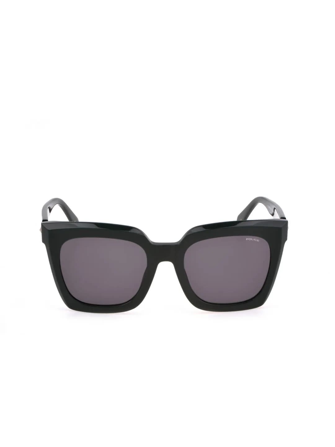 Police SPLL99K Sunglasses in Black (D80), straight front view