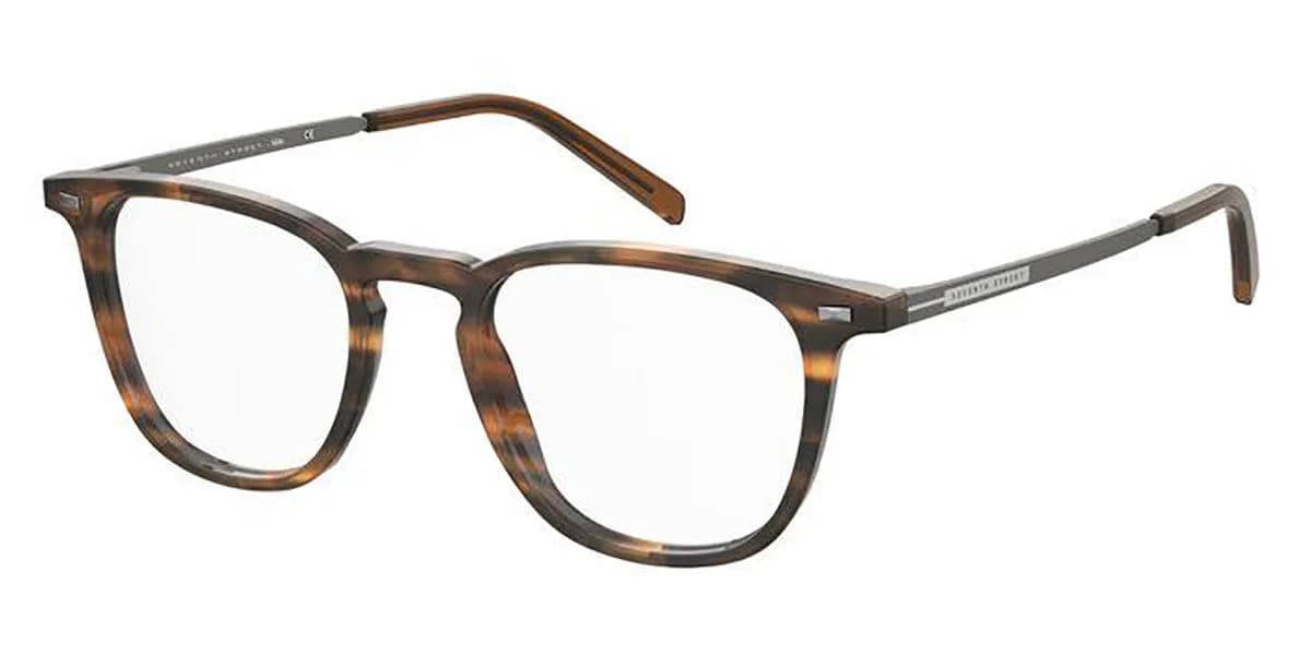 Seventh Street Frame 7A 086 in Brown Horn (EX4), front three-quarter view