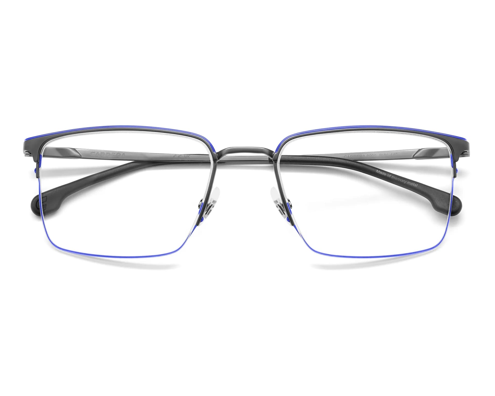 Carrera Frame 8909 in Dark Ruthenium Blue (5UV), straight front view