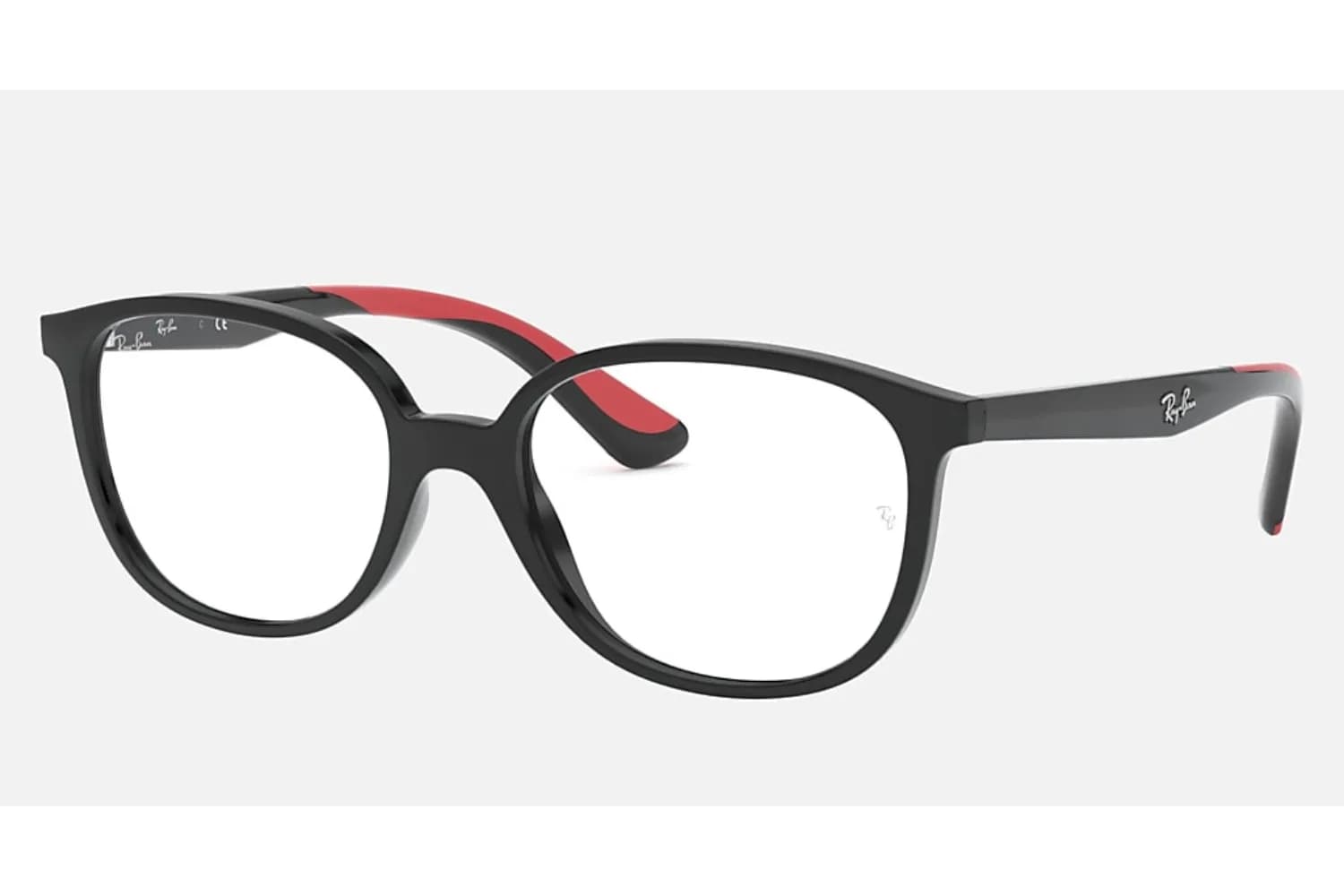 Ray-Ban Frame RB1598 in Black on Red (3831), front three-quarter view