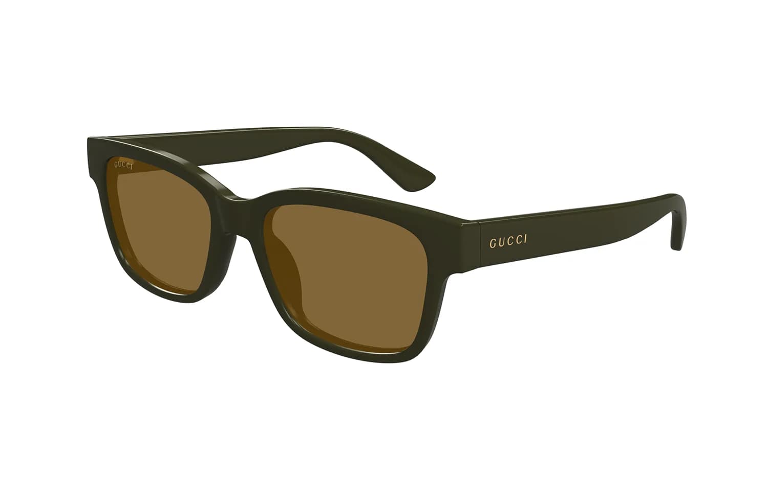 Gucci Sunglasses GG1716S in Dark Green (004), front three-quarter view
