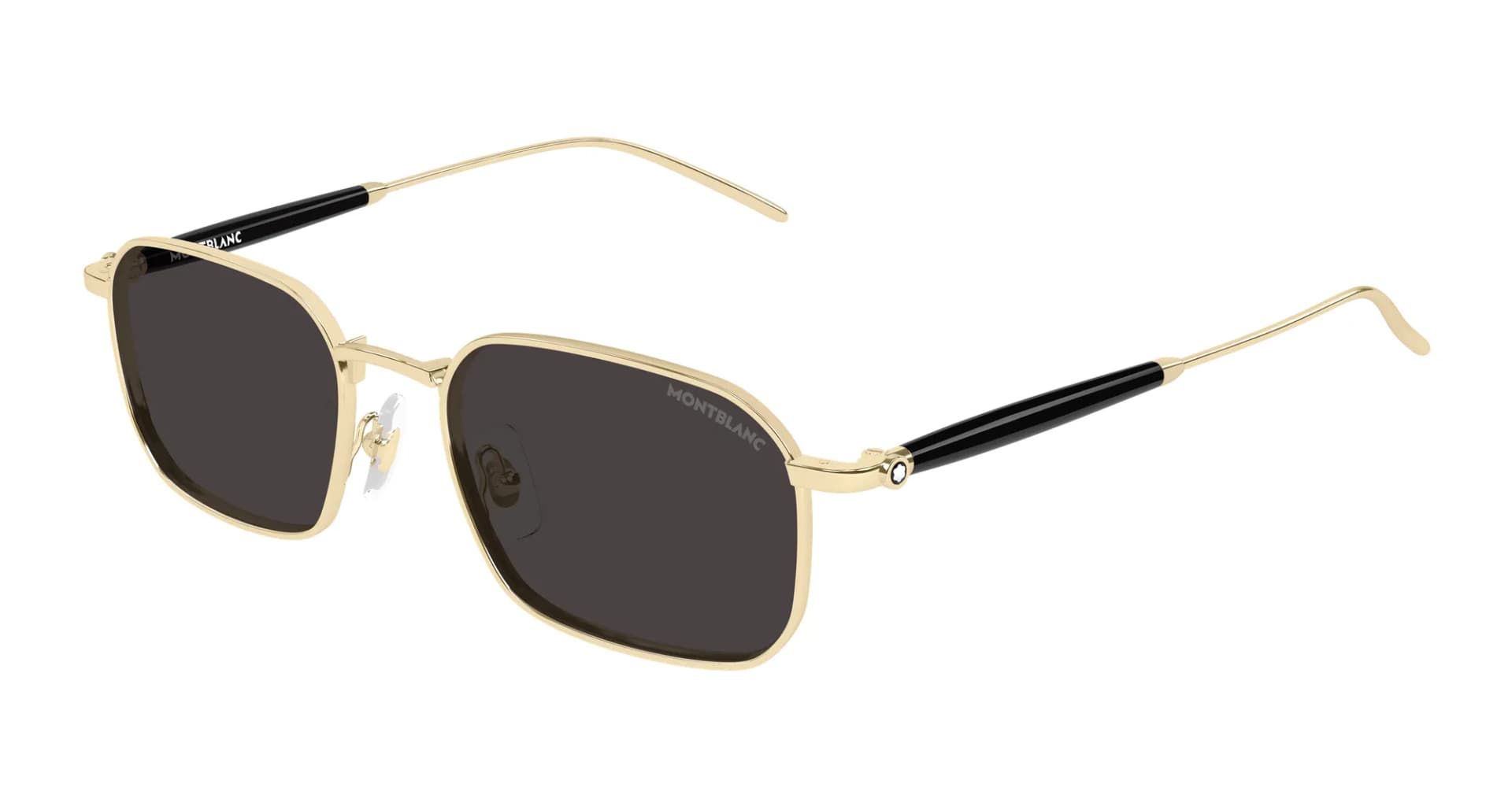 Mont Blanc Sunglasses MB0441S in Gold (001), front three-quarter view