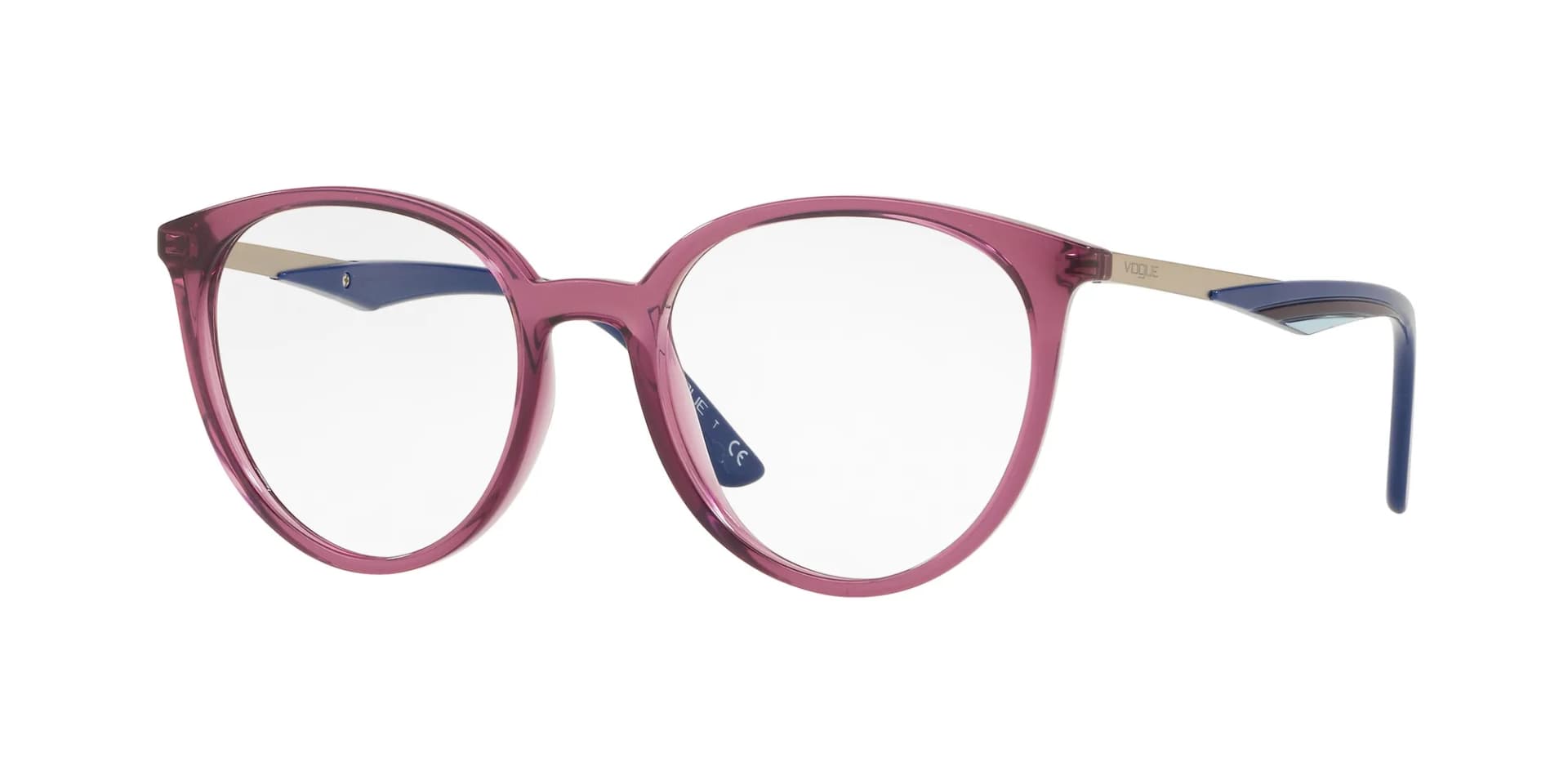 Vogue Eyewear Frame VO5232 in Transparent Violet (2676), front three-quarter view