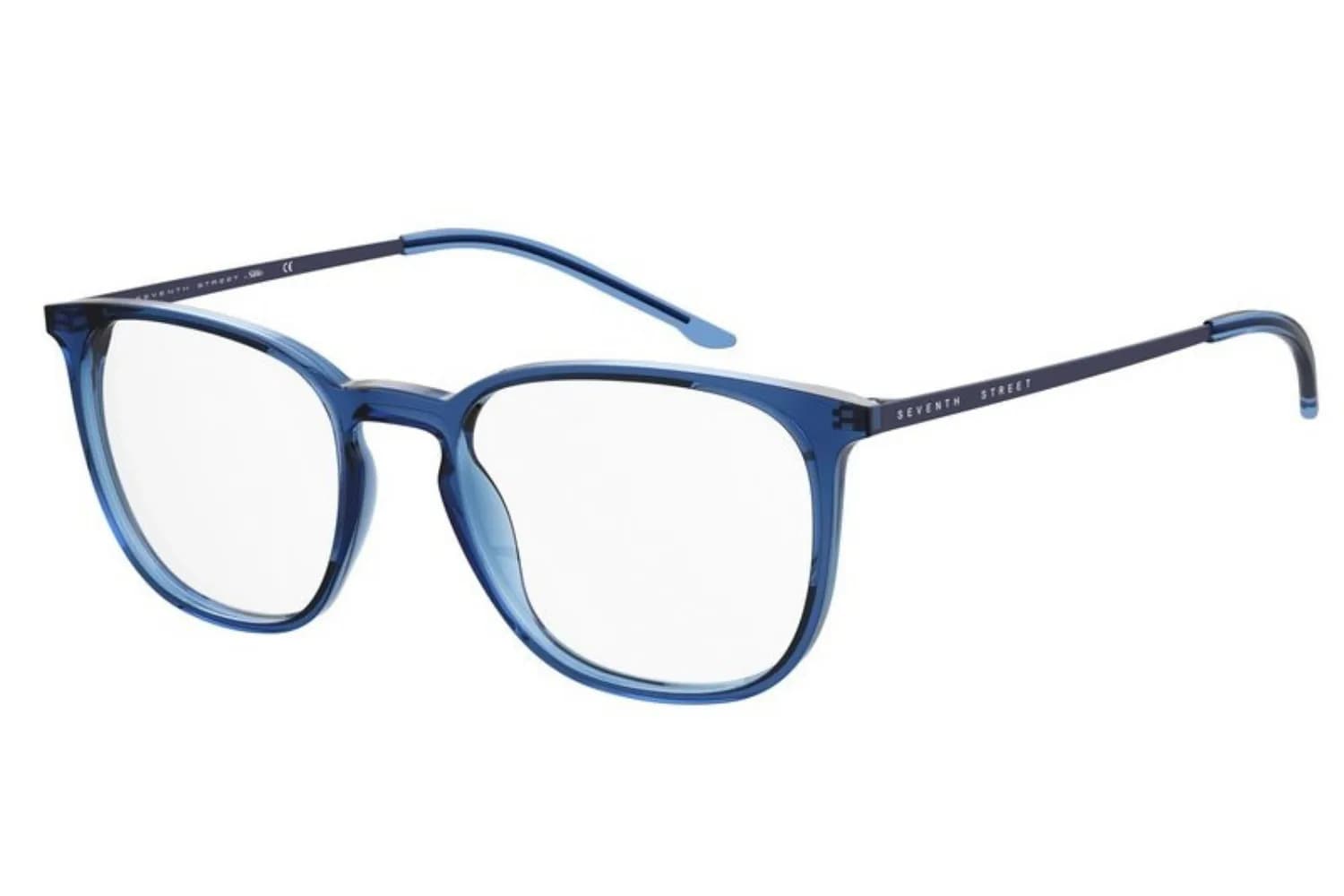 Seventh Street Frame 7A 059 in Blue (ZX9), front three-quarter view